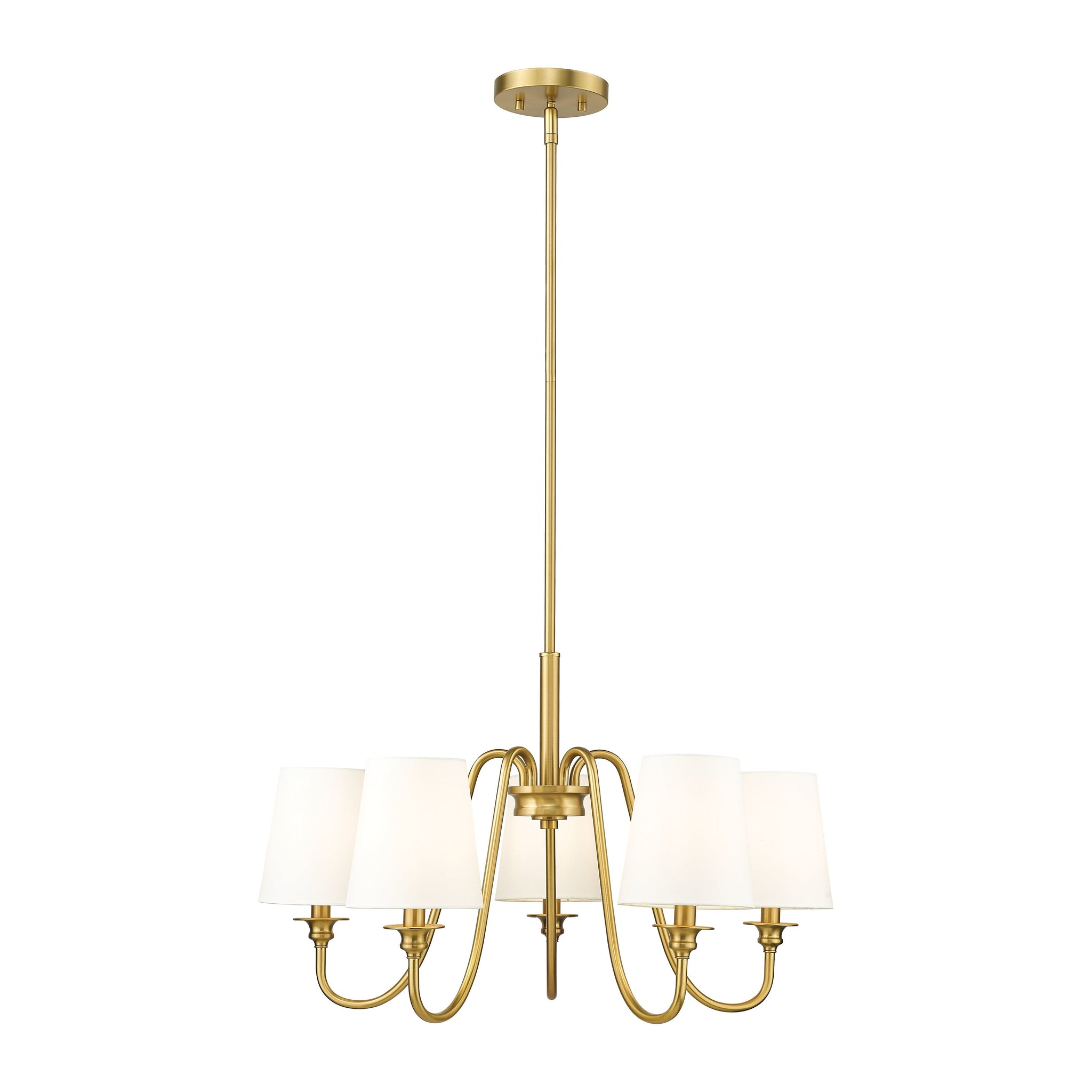Vavenus Vintage Industrial Brass Fabric Chandelier - Letslighting
