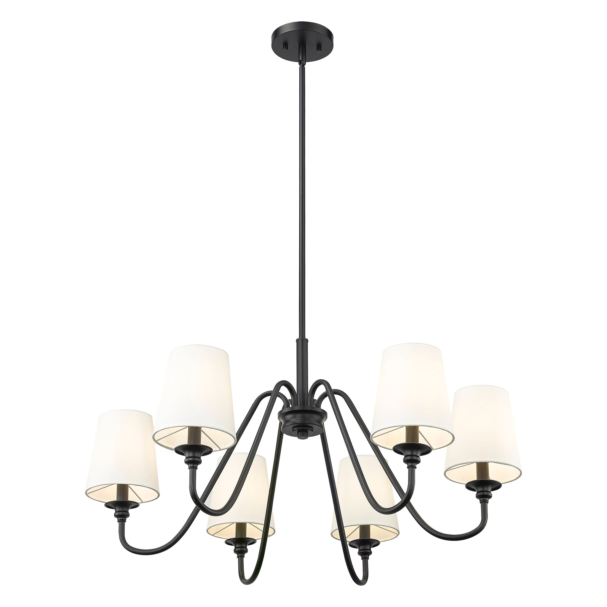 Vavenus Vintage Industrial Brass Fabric Chandelier - Letslighting