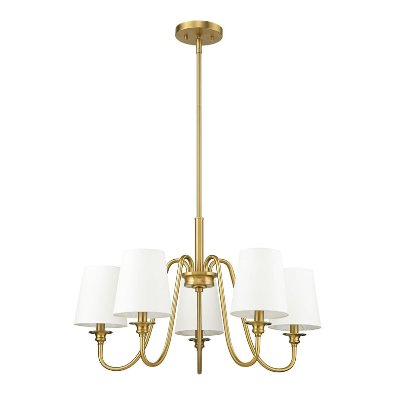 Vavenus Vintage Industrial Brass Fabric Chandelier - Letslighting
