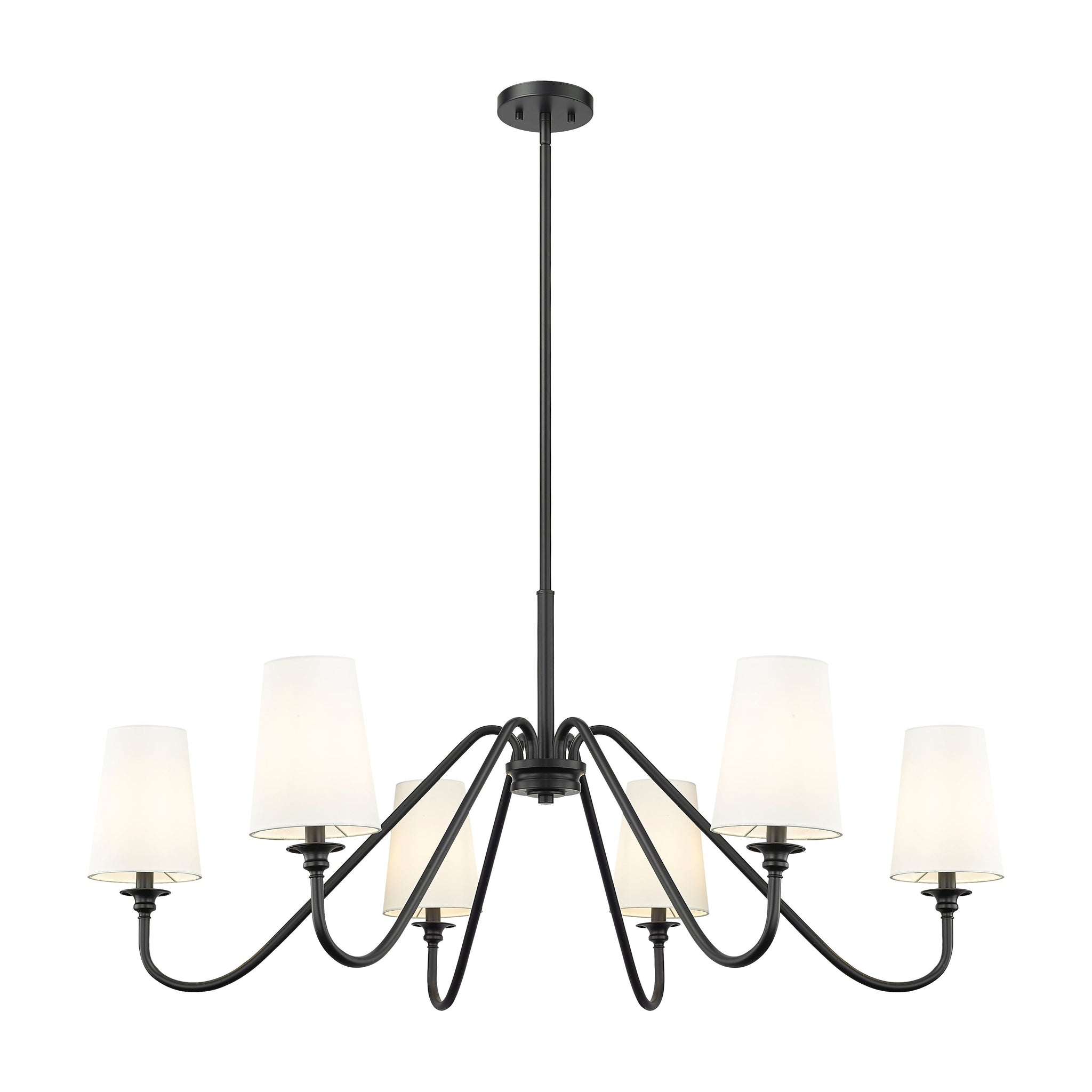 Vavenus Vintage Industrial Brass Fabric Chandelier - Letslighting