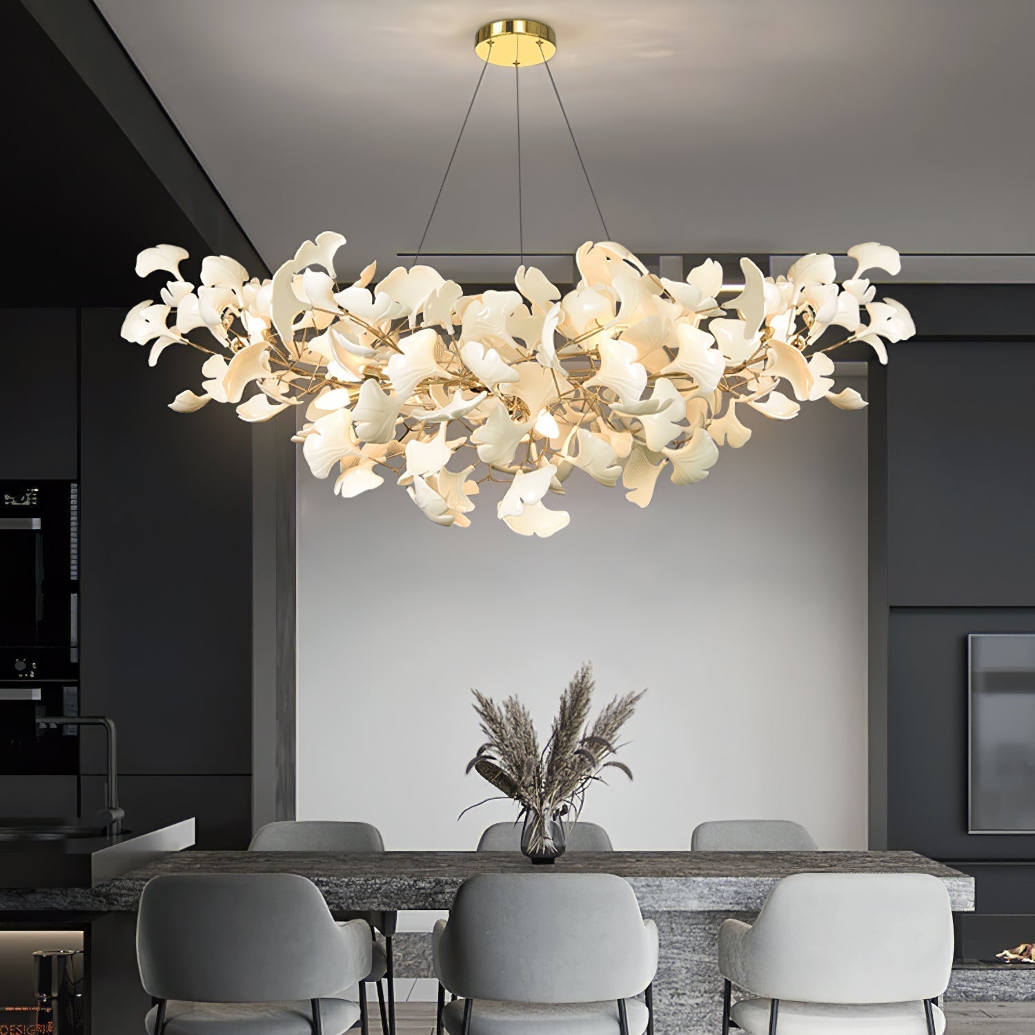 Metr Luxuskronleuchter aus Keramik in U-Bogen-Form-Letslighting
