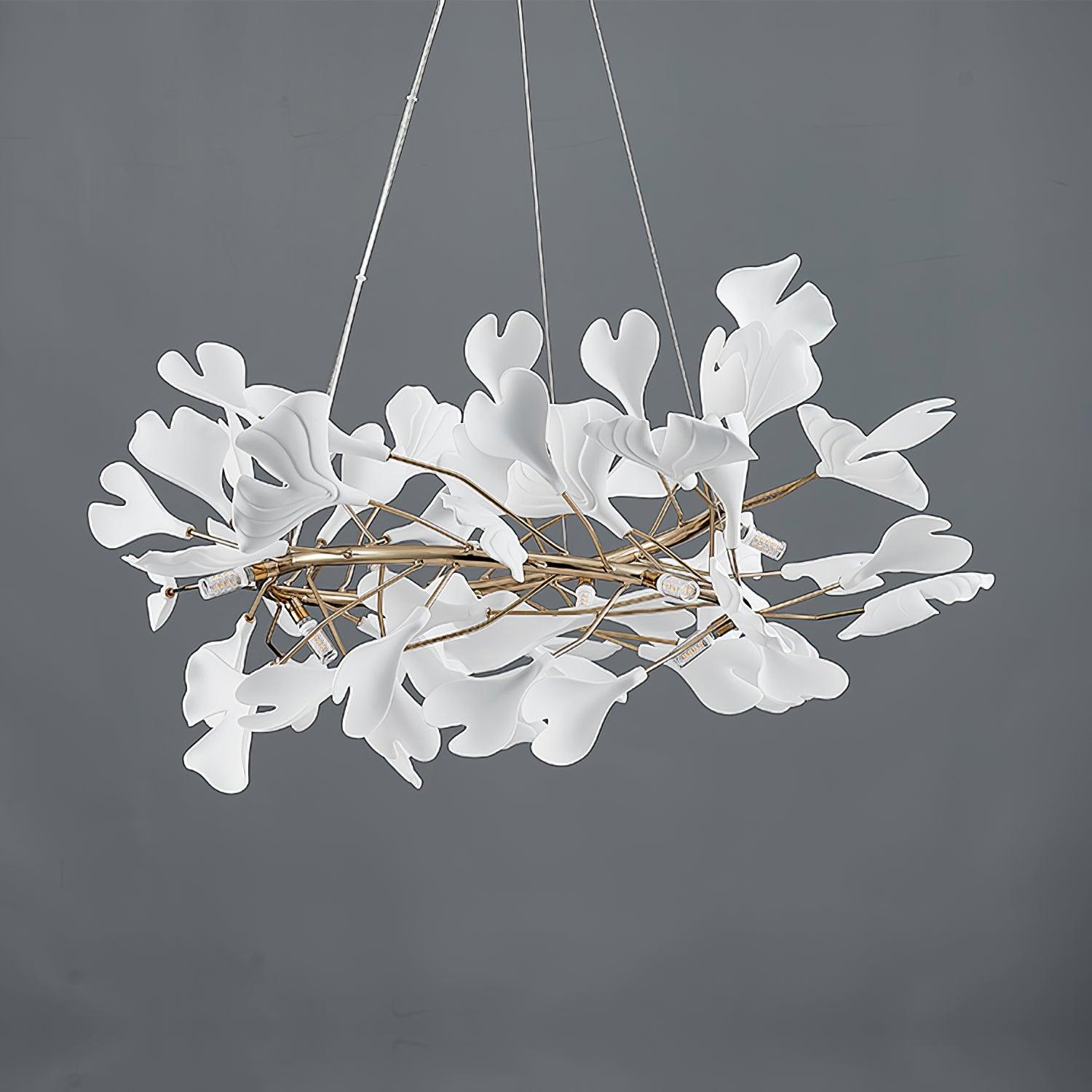 Olivia  Ring   Runde Kronleuchter Moderner gold LED  Keramik