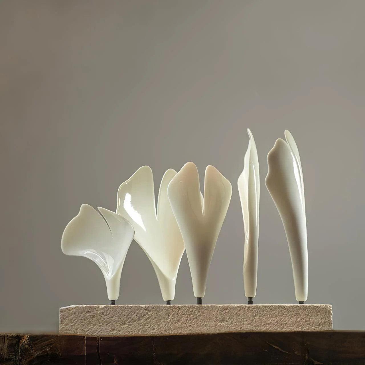 Olivia Keramik Ginkgo Kronleuchter Firefly Design-Letslighting