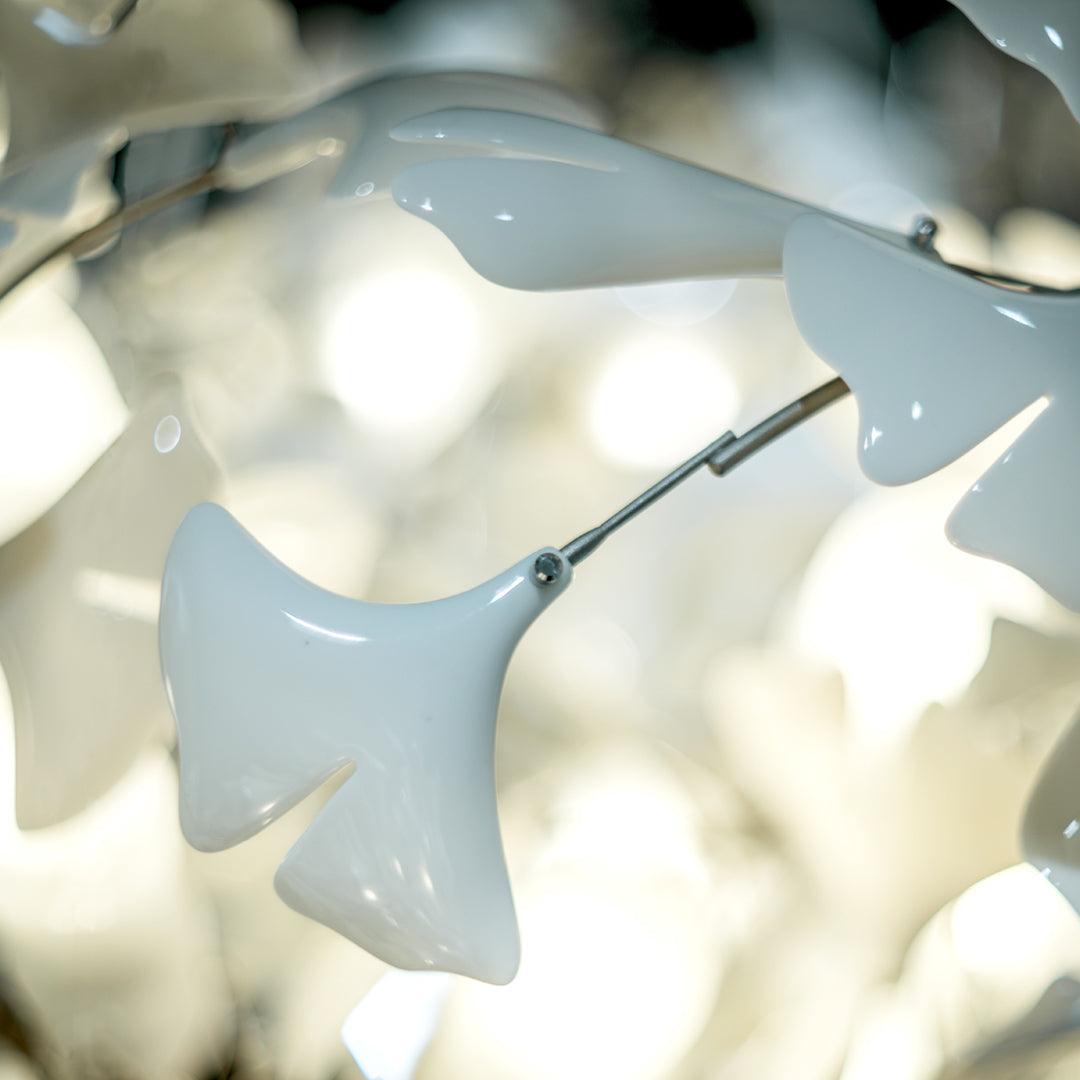 Olivia GloGink Modern Langes Gold LED Kronleuchter, aus Metall&Keramik