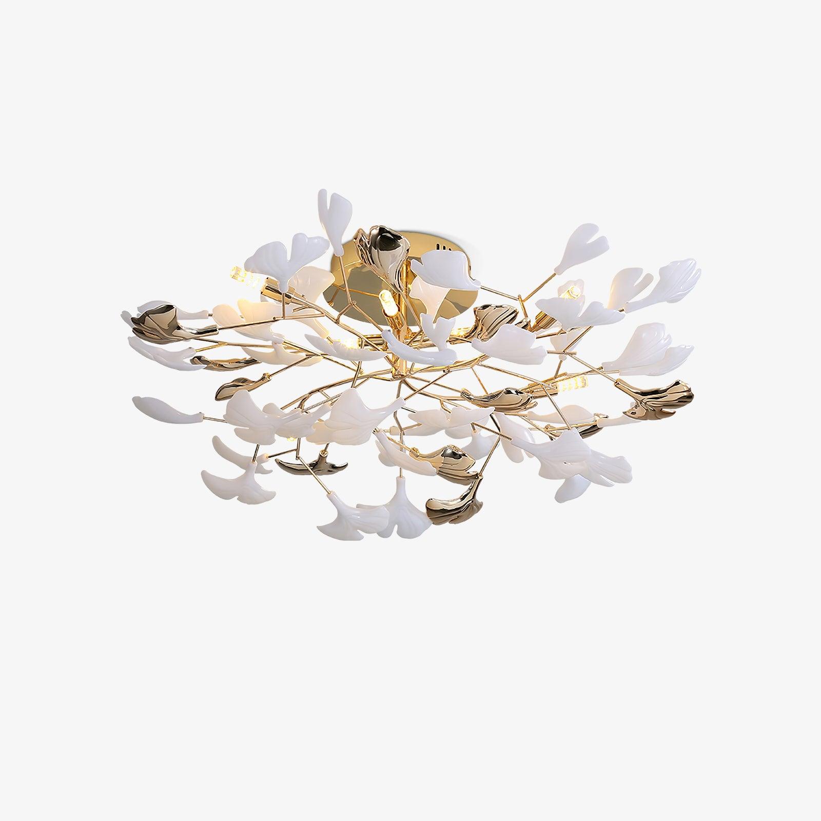 Artheel Premium Nordisch Kunst Gingko Drehend Keramik Deckenleuchte-Letslighting