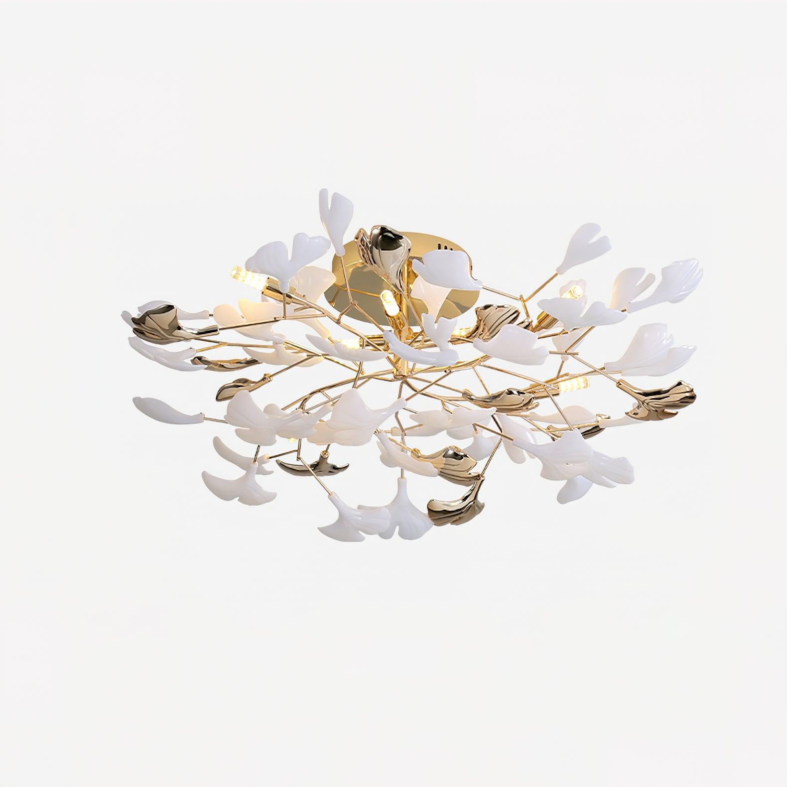 Artheel Premium Nordisch Kunst Gingko Drehend Keramik Deckenleuchte-Letslighting