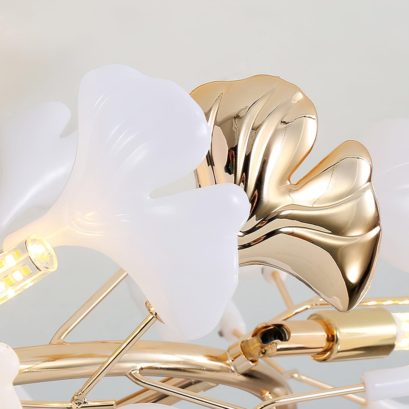 Artheel Premium Nordisch Kunst Gingko Drehend Keramik Deckenleuchte-Letslighting