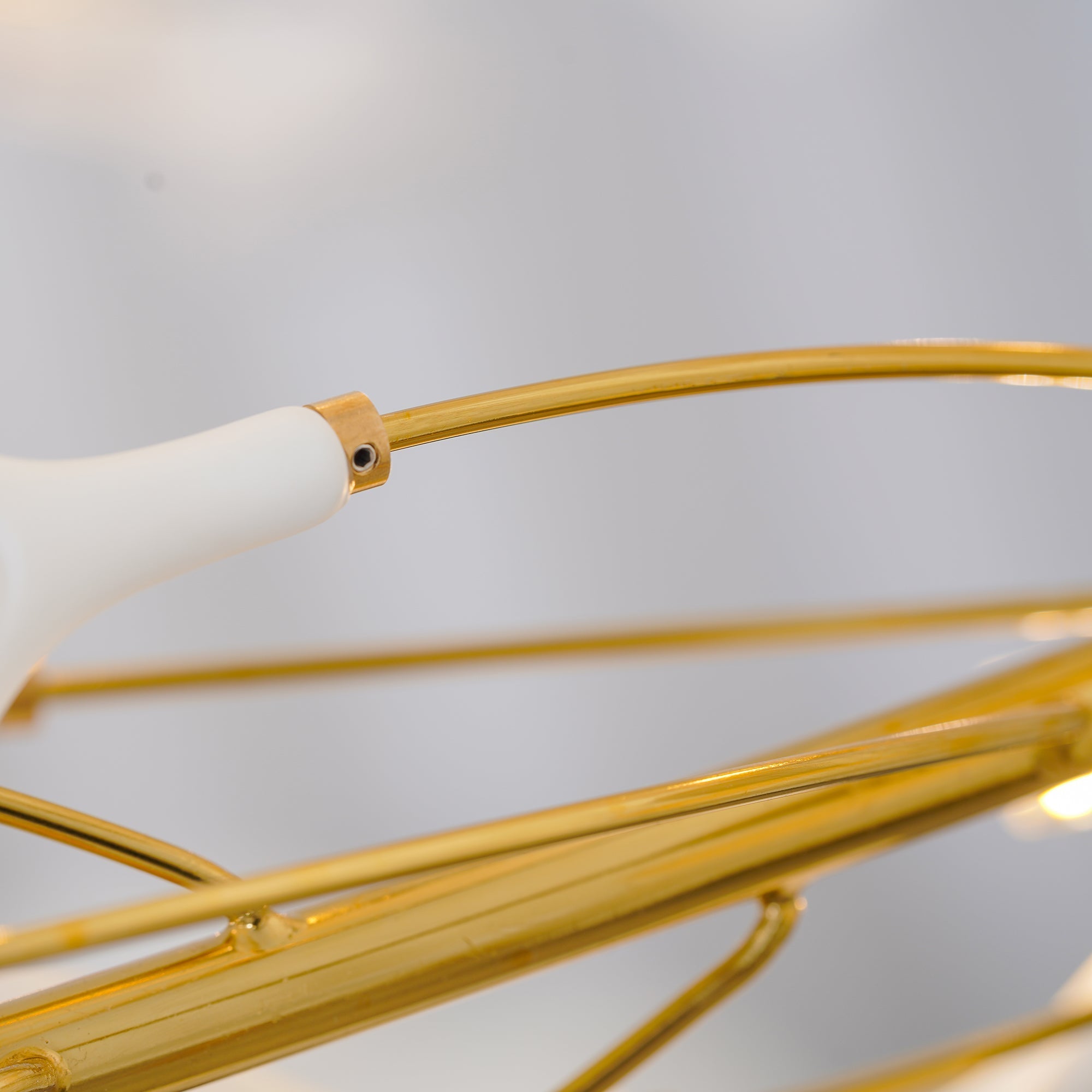 Olivia  Ring   Runde Kronleuchter Moderner gold LED  Keramik