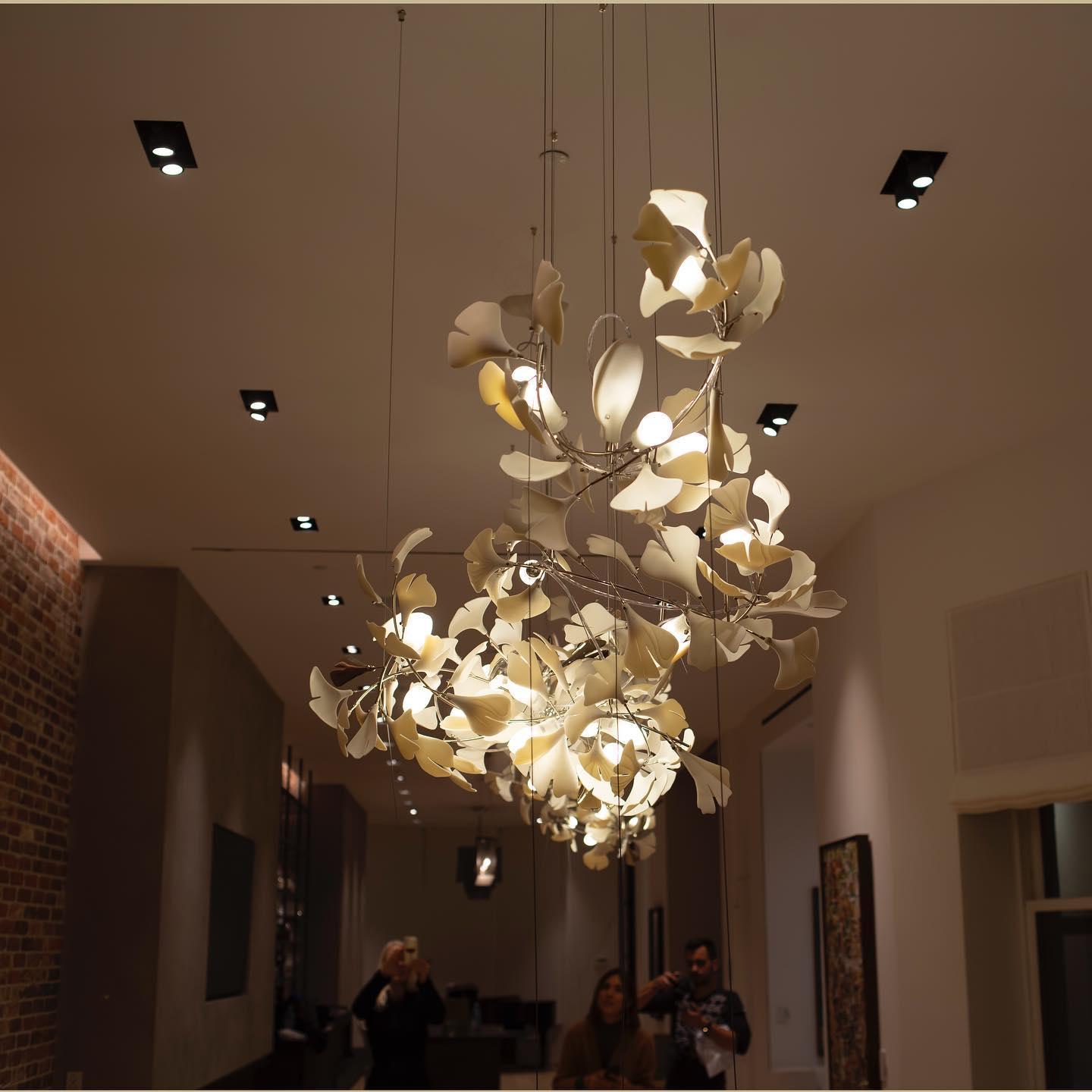 Gingko Chandelier A - Blowlighting