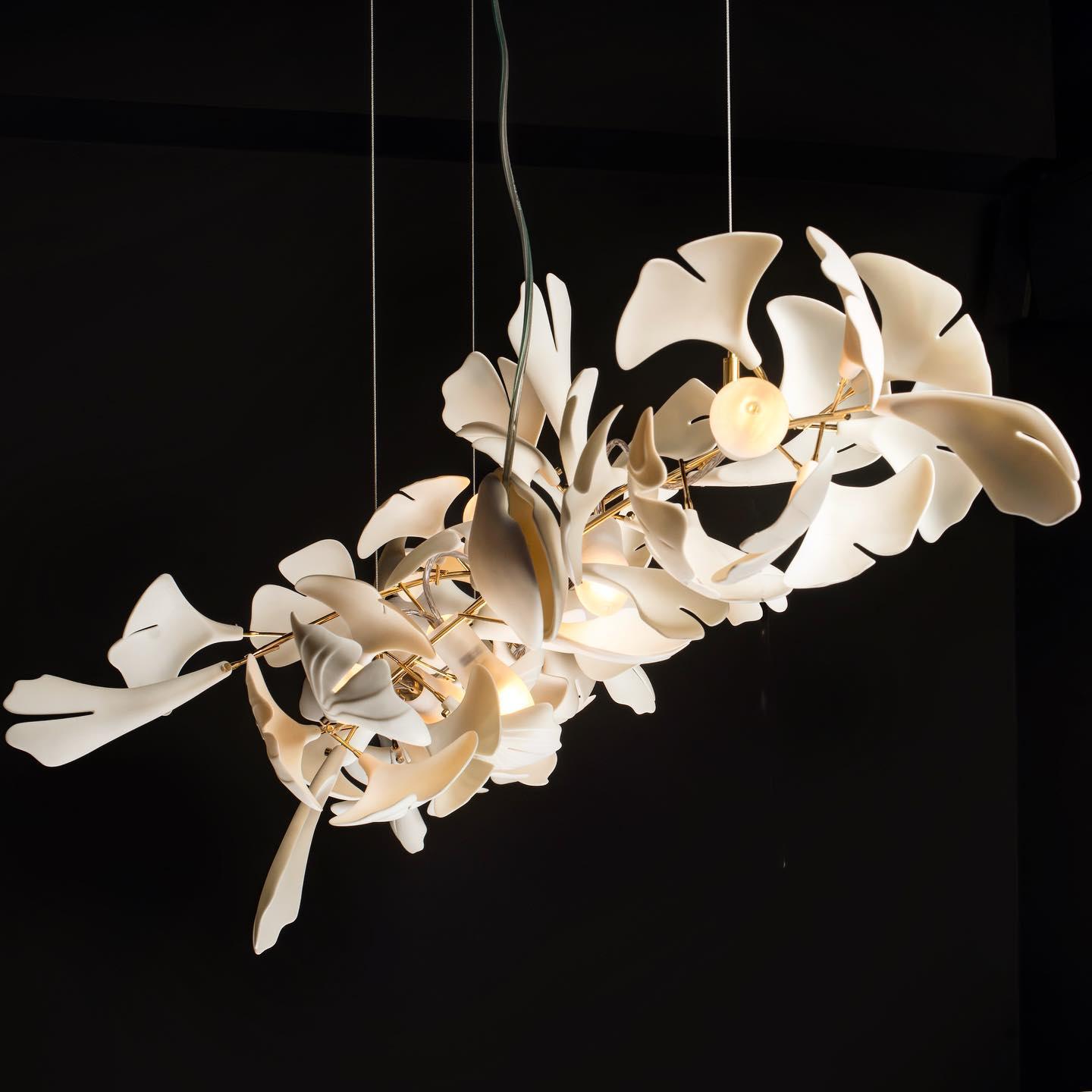 Gingko Chandelier A - Blowlighting