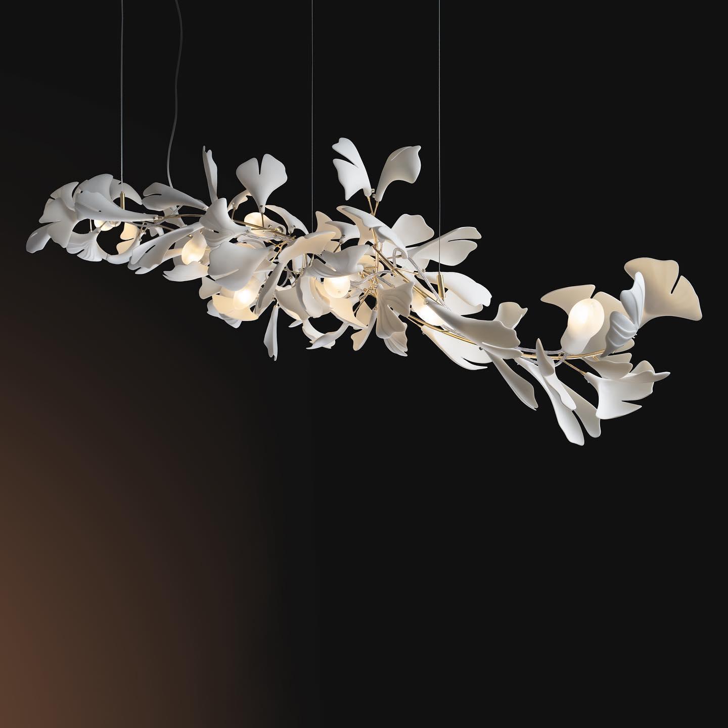 Gingko Chandelier A - Blowlighting