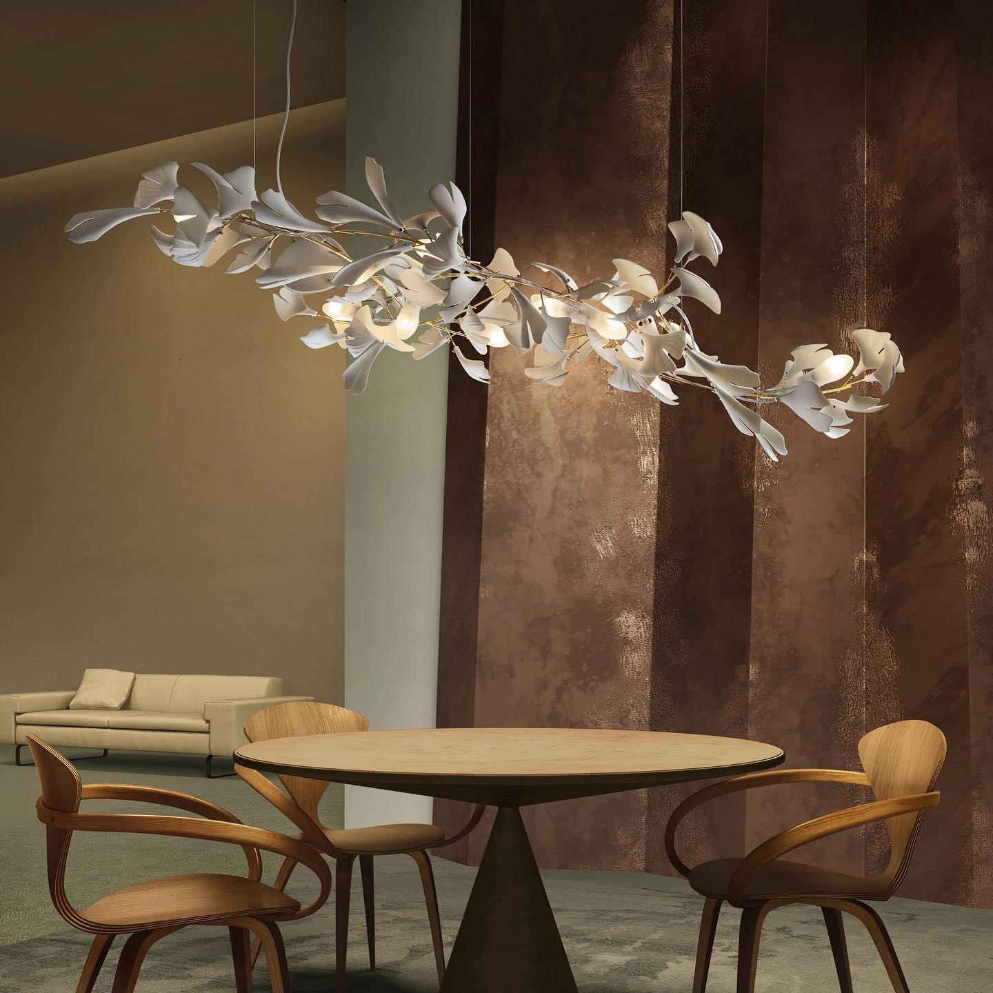 Gingko Chandelier A - Blowlighting
