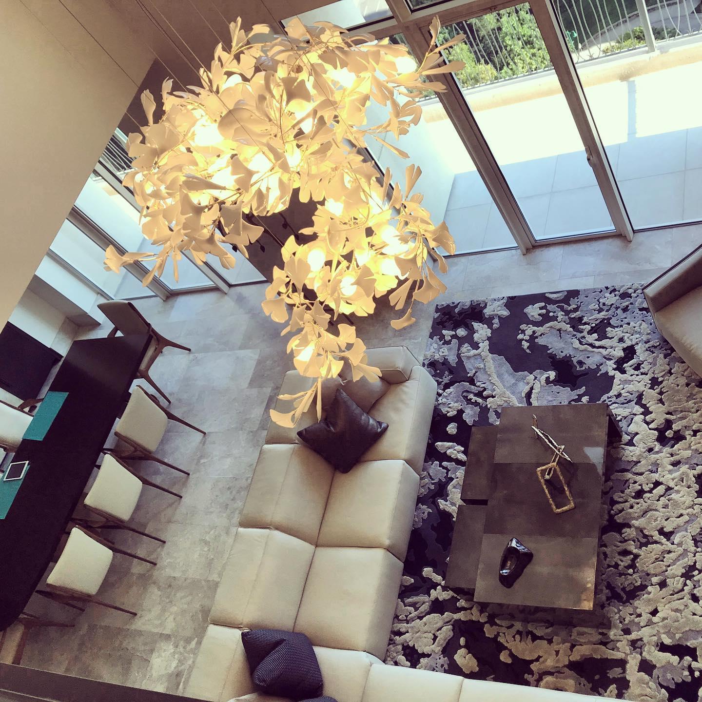 Gingko Chandelier A - Blowlighting
