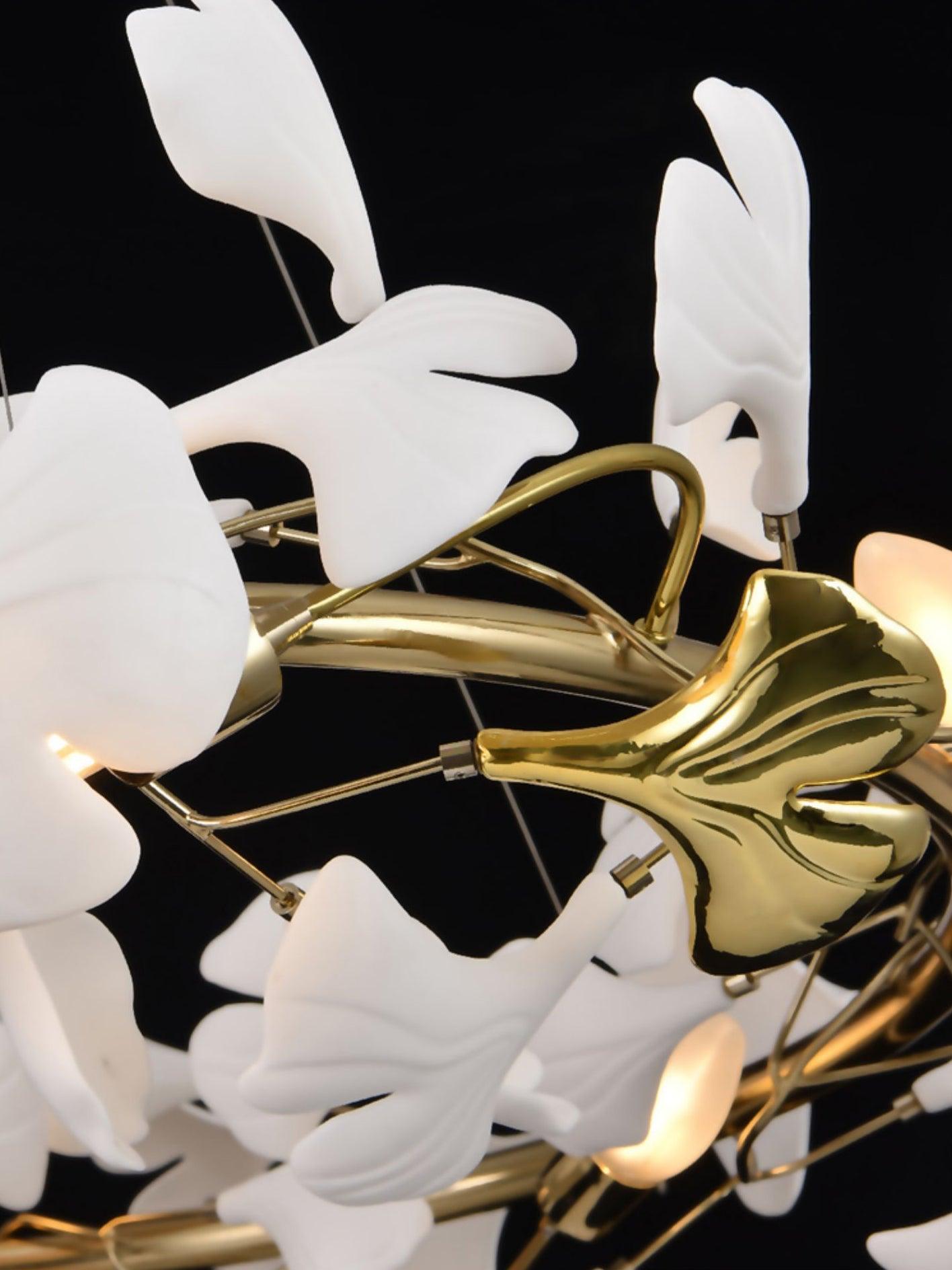 Eloria Cascading Floral Spiral Chandelier - Letslighting