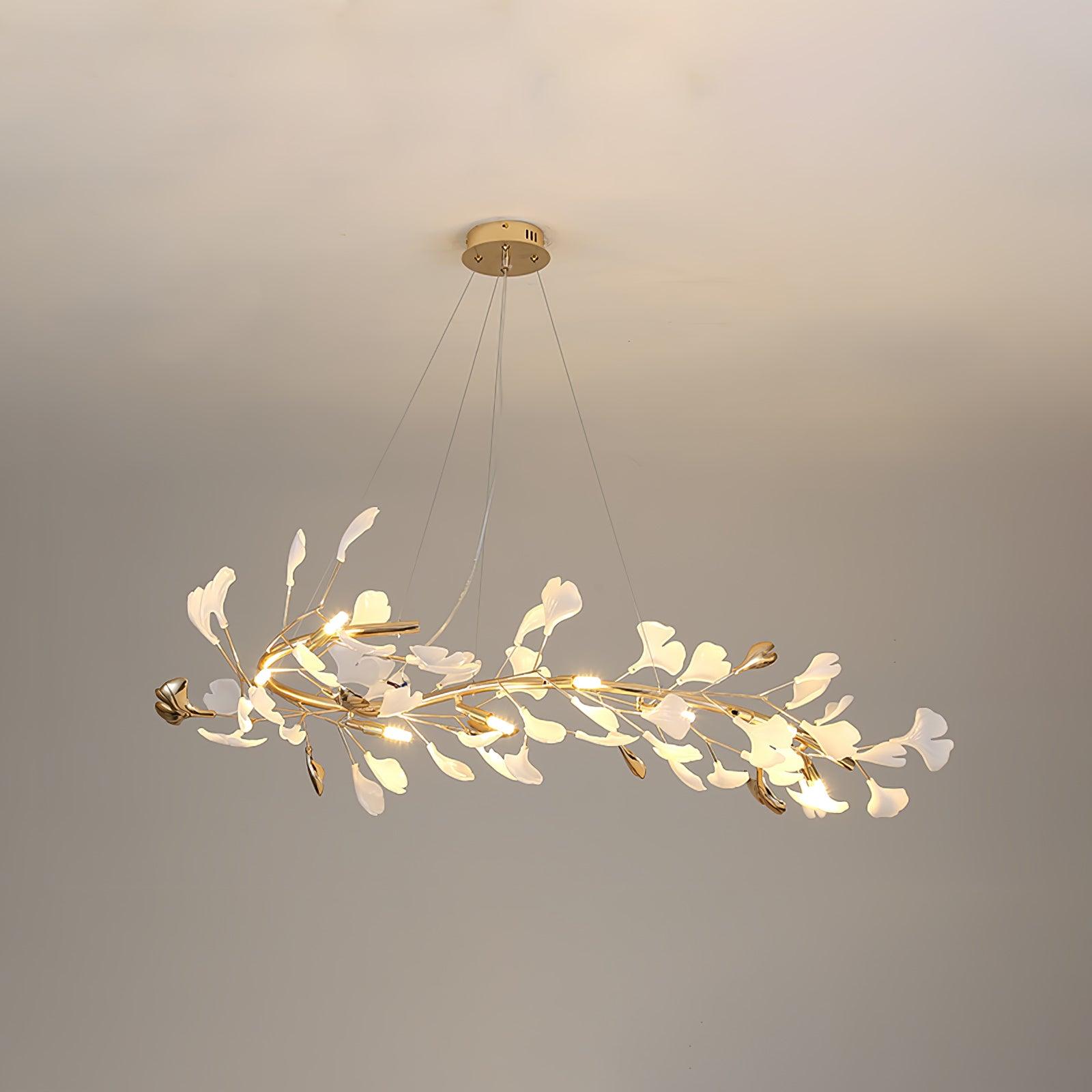 Olivia Keramik Gingko Kronleuchter-Letslighting