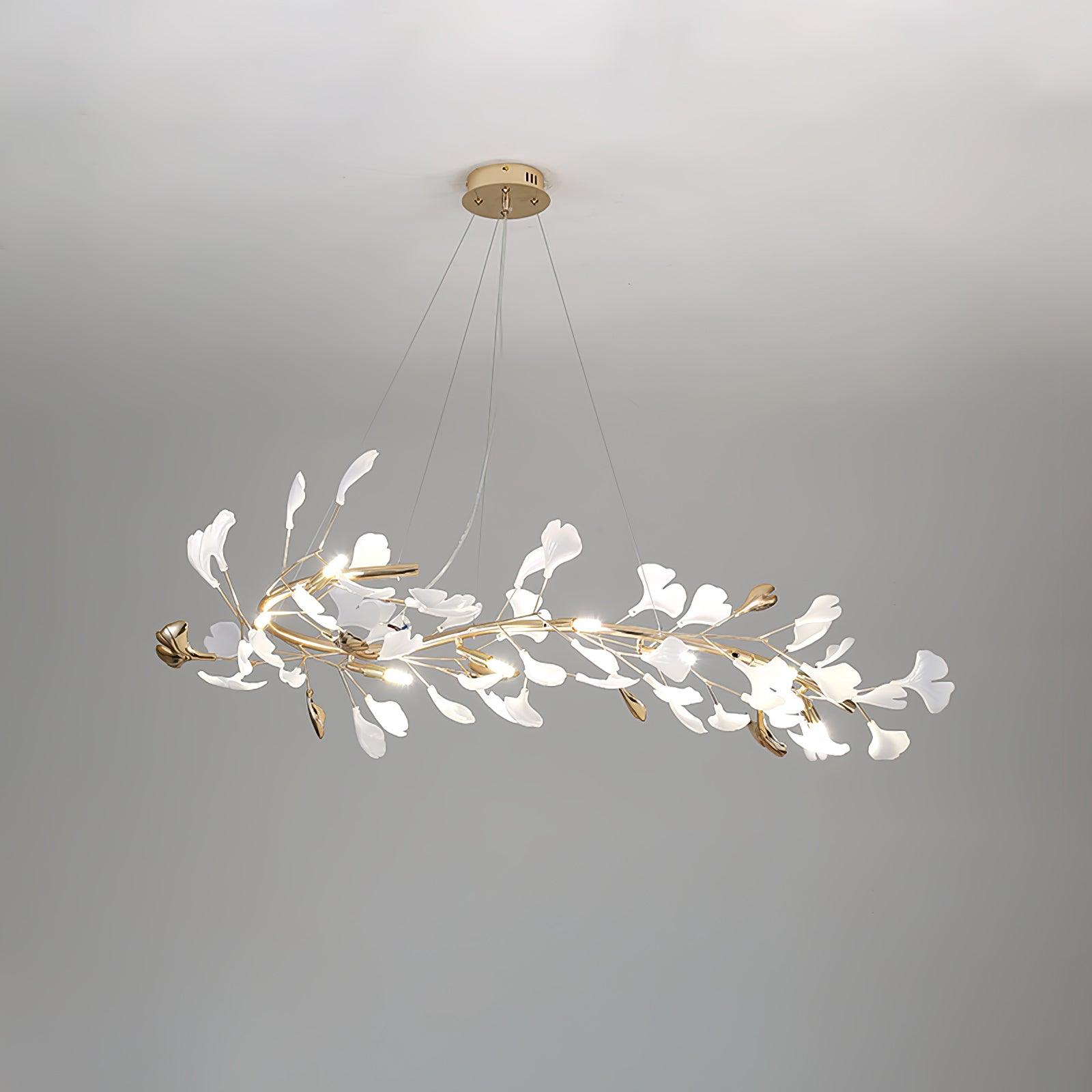 Olivia Keramik Gingko Kronleuchter-Letslighting