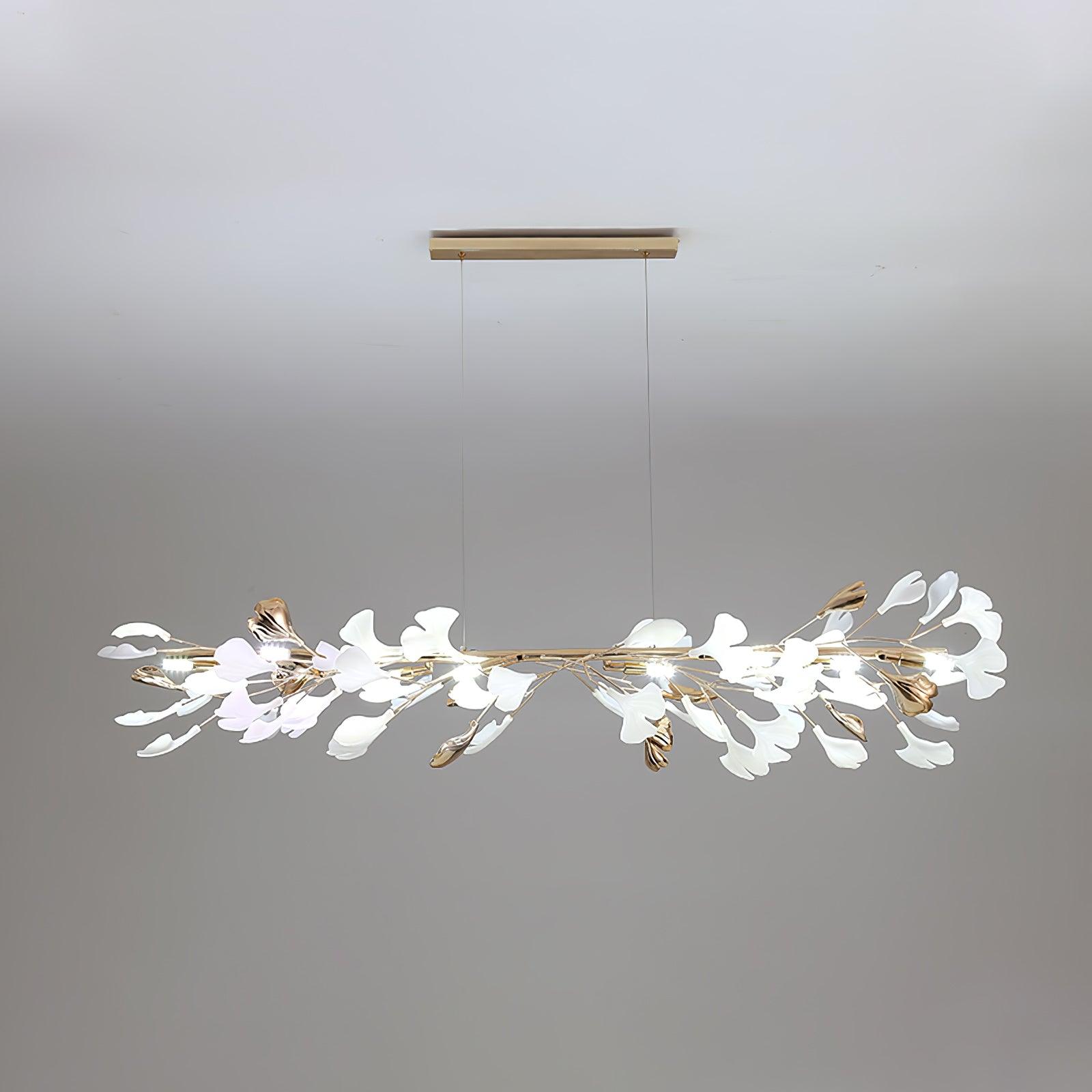 Olivia Keramik Gingko Kronleuchter-Letslighting