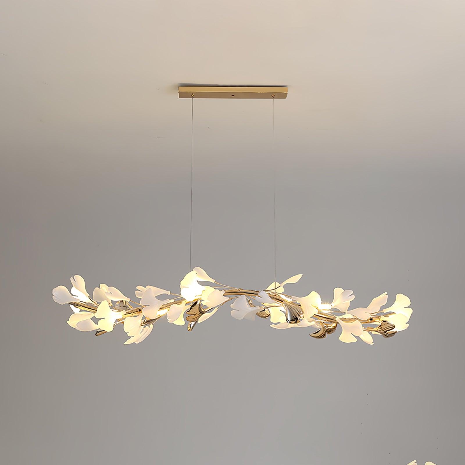 Olivia Keramik Gingko Kronleuchter-Letslighting