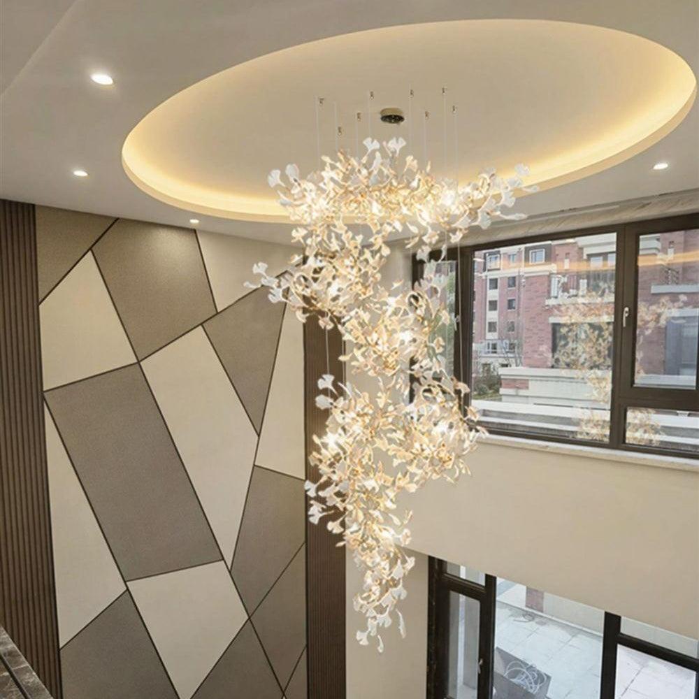 Alvenan Gingko Keramik-Kombinationsleuchter-Letslighting