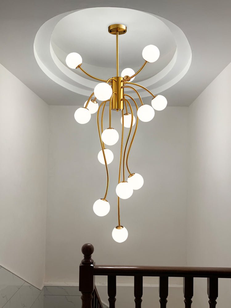 Astralyn Messing-Kugel-Kronleuchter-Letslighting
