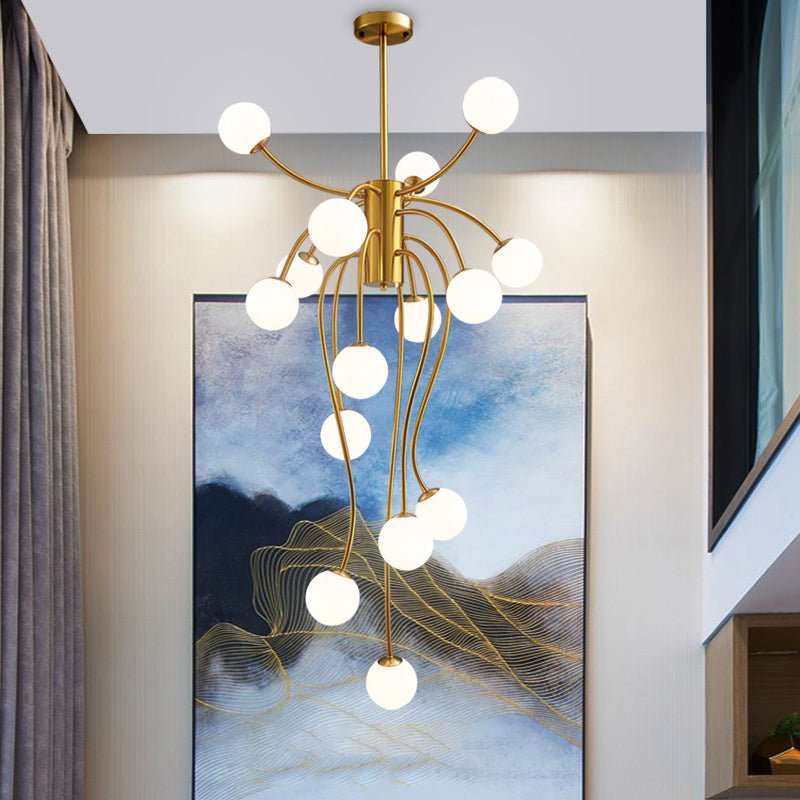 Astralyn Messing-Kugel-Kronleuchter-Letslighting