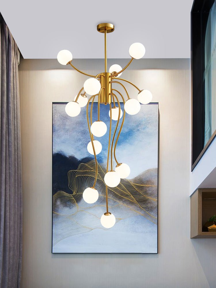 Astralyn Messing-Kugel-Kronleuchter-Letslighting