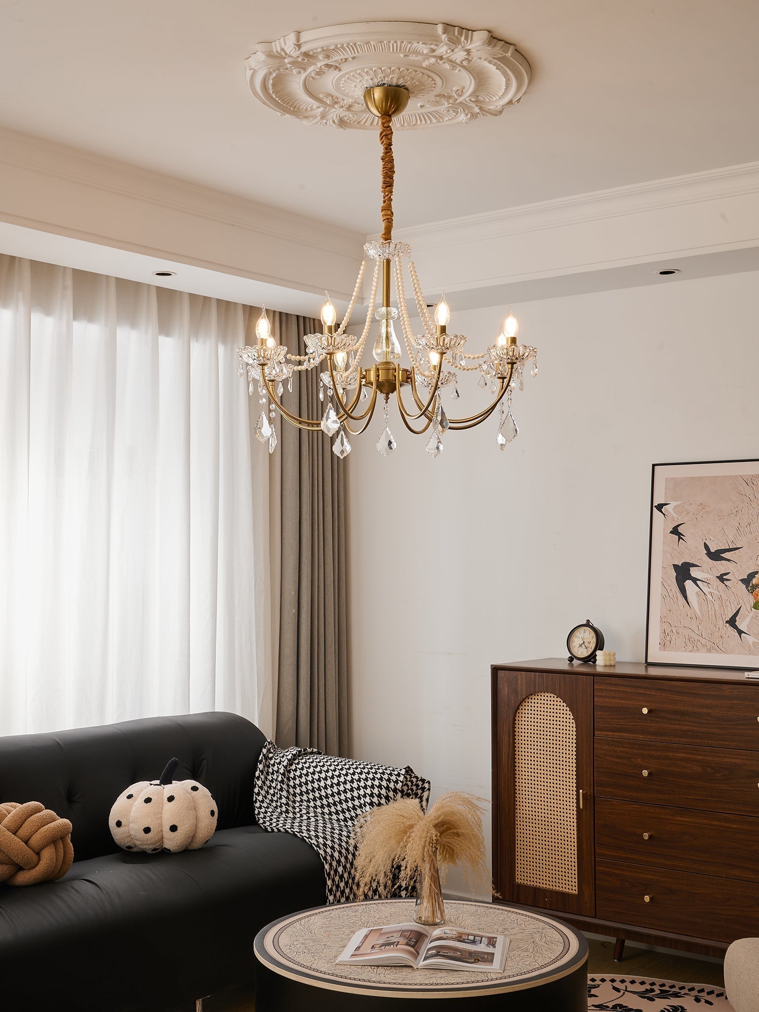 Cevaris Postmoderner Luxus-Kronleuchter aus Perlenglas-Letslighting