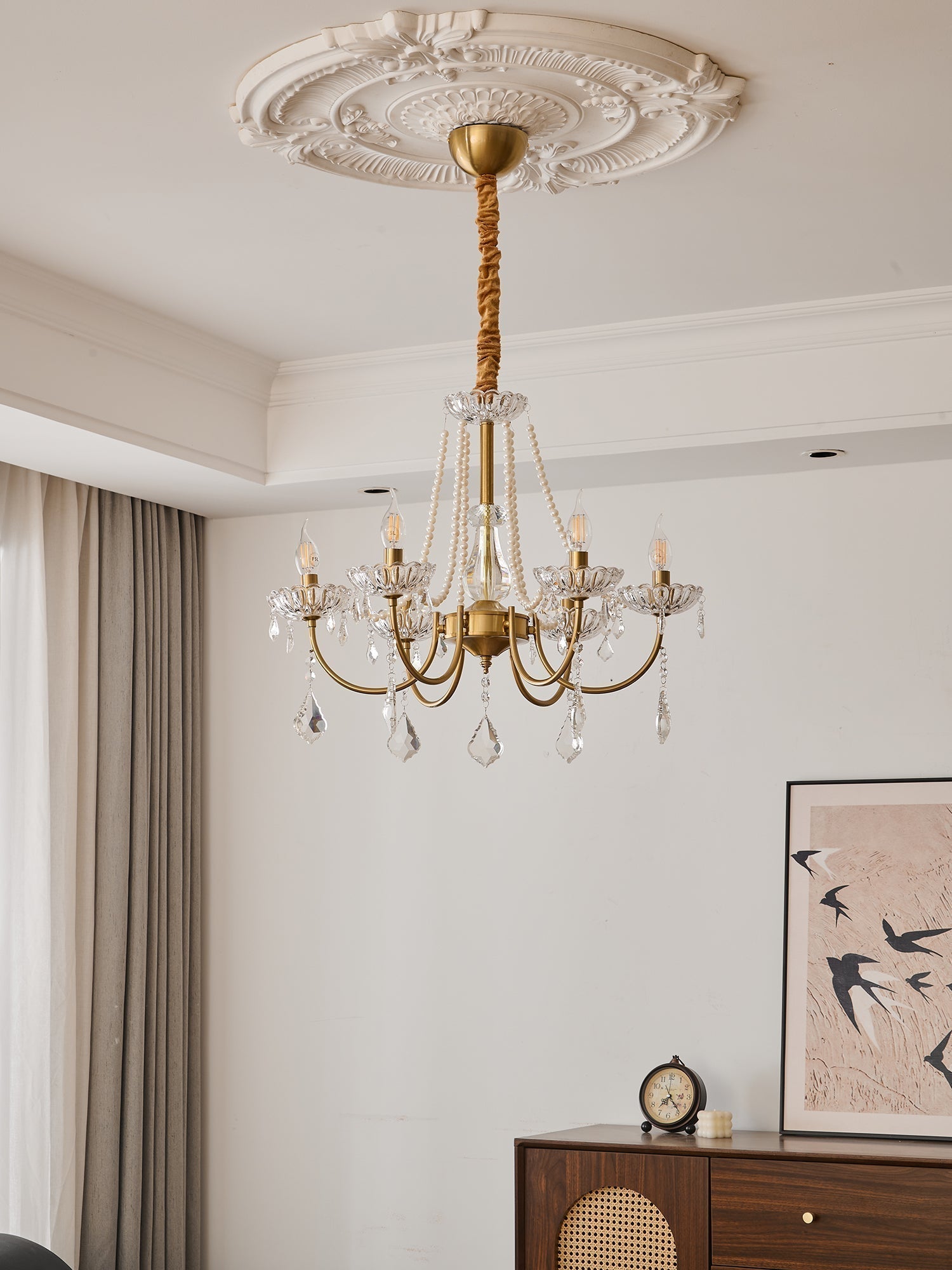 Cevaris Postmoderner Luxus-Kronleuchter aus Perlenglas-Letslighting