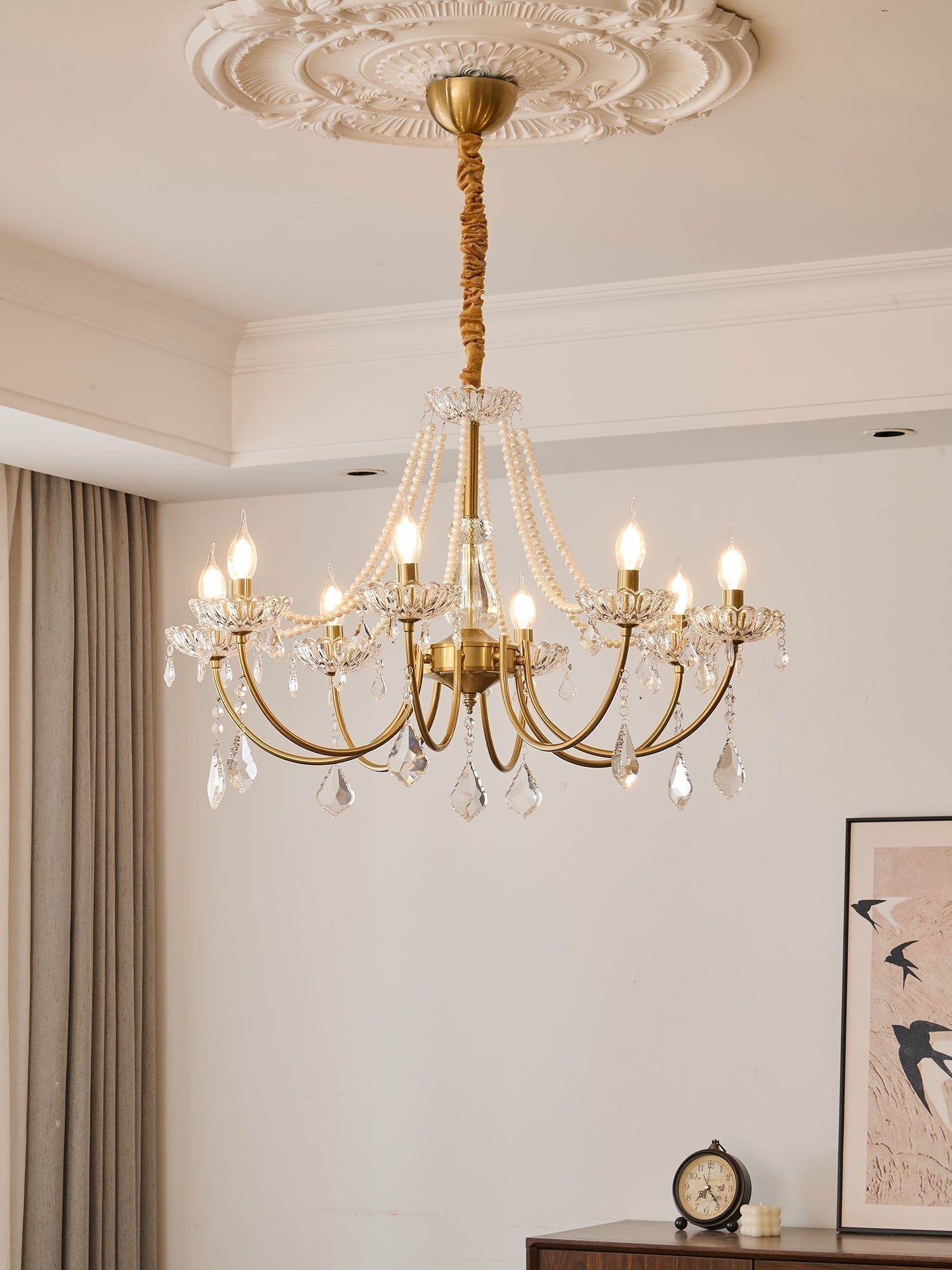 Cevaris Postmoderner Luxus-Kronleuchter aus Perlenglas-Letslighting
