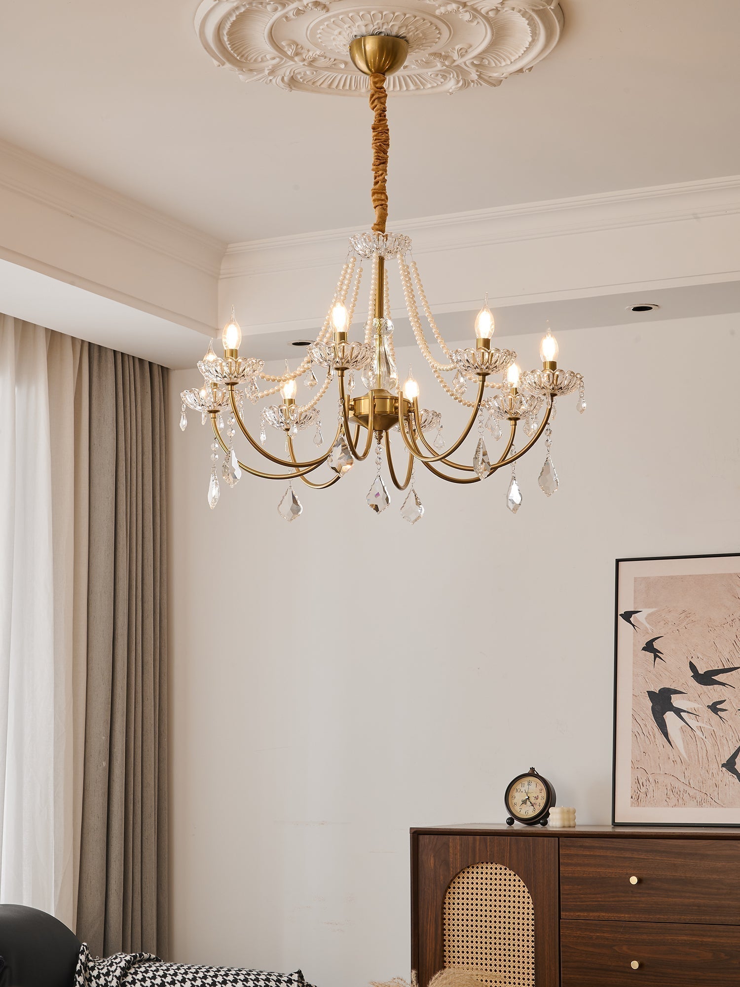 Cevaris Postmoderner Luxus-Kronleuchter aus Perlenglas-Letslighting