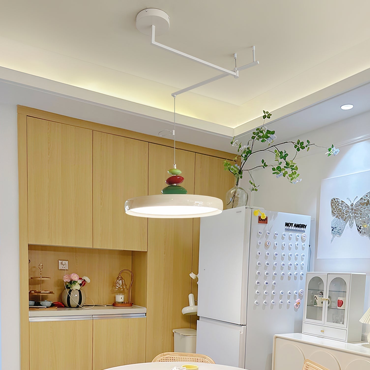 Ryder Moderne Pendelleuchte aus Metall und Harz-Letslighting
