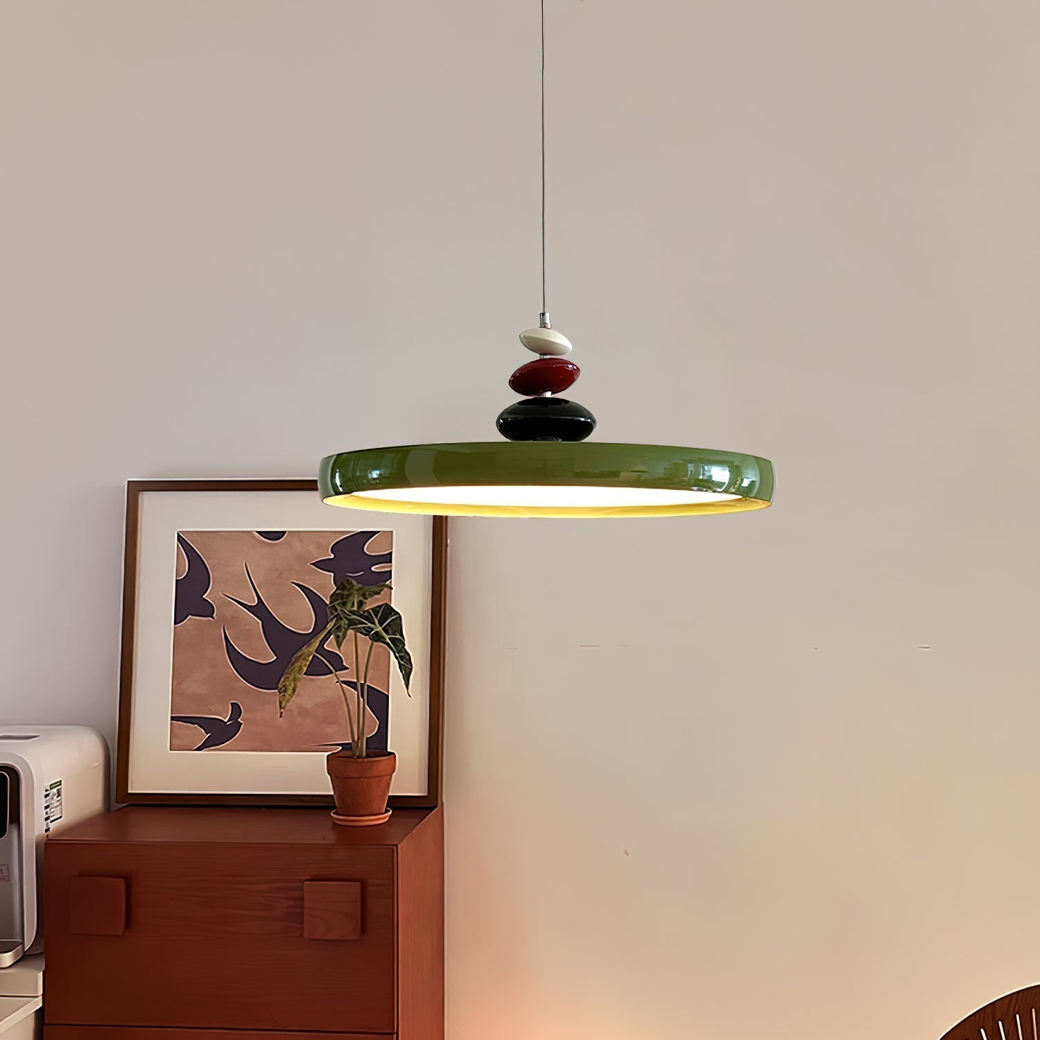 Ryder Moderne Pendelleuchte aus Metall und Harz-Letslighting