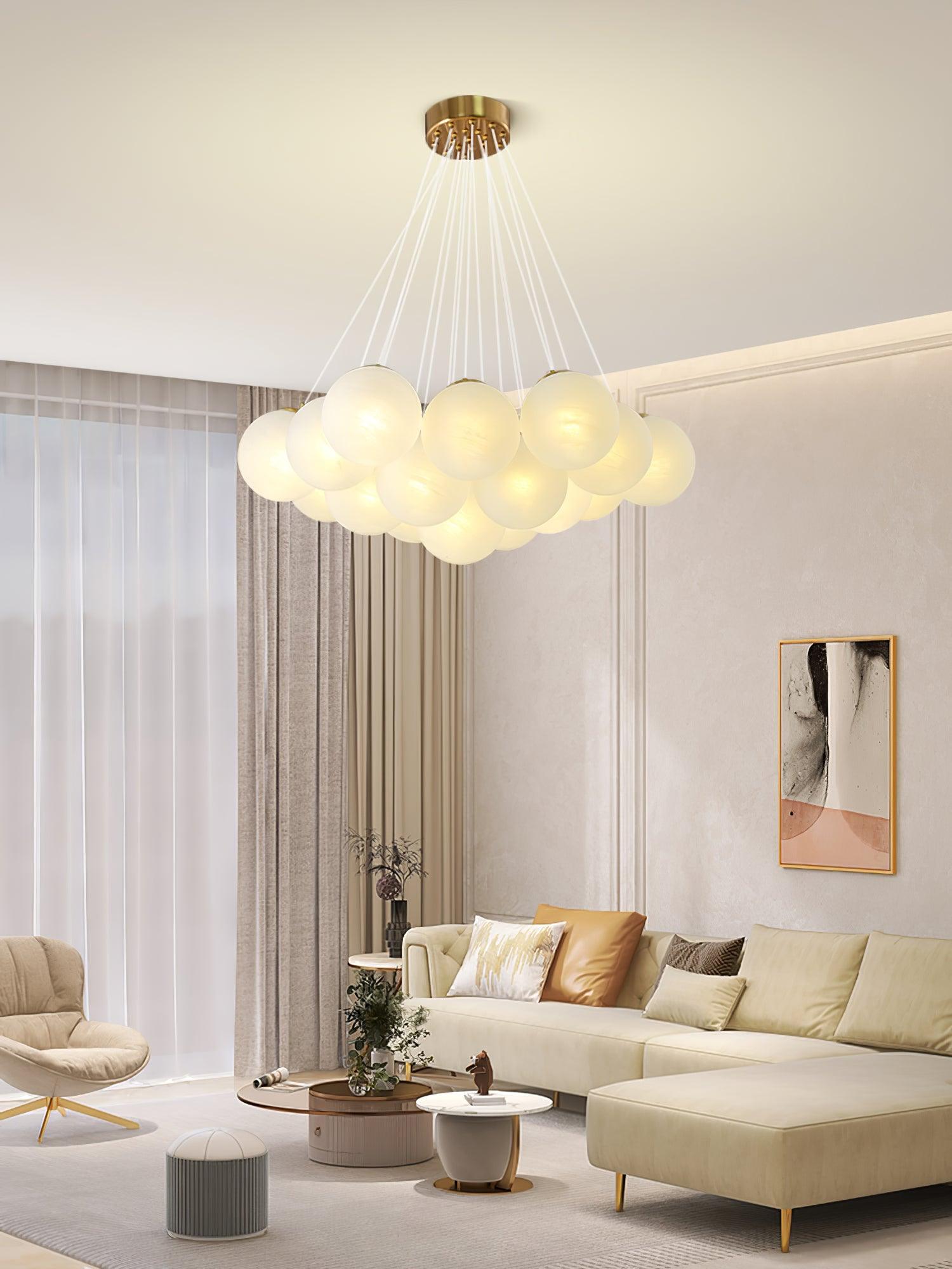 Lustra Kronleuchter Glas Cluster Mattglas-Letslighting