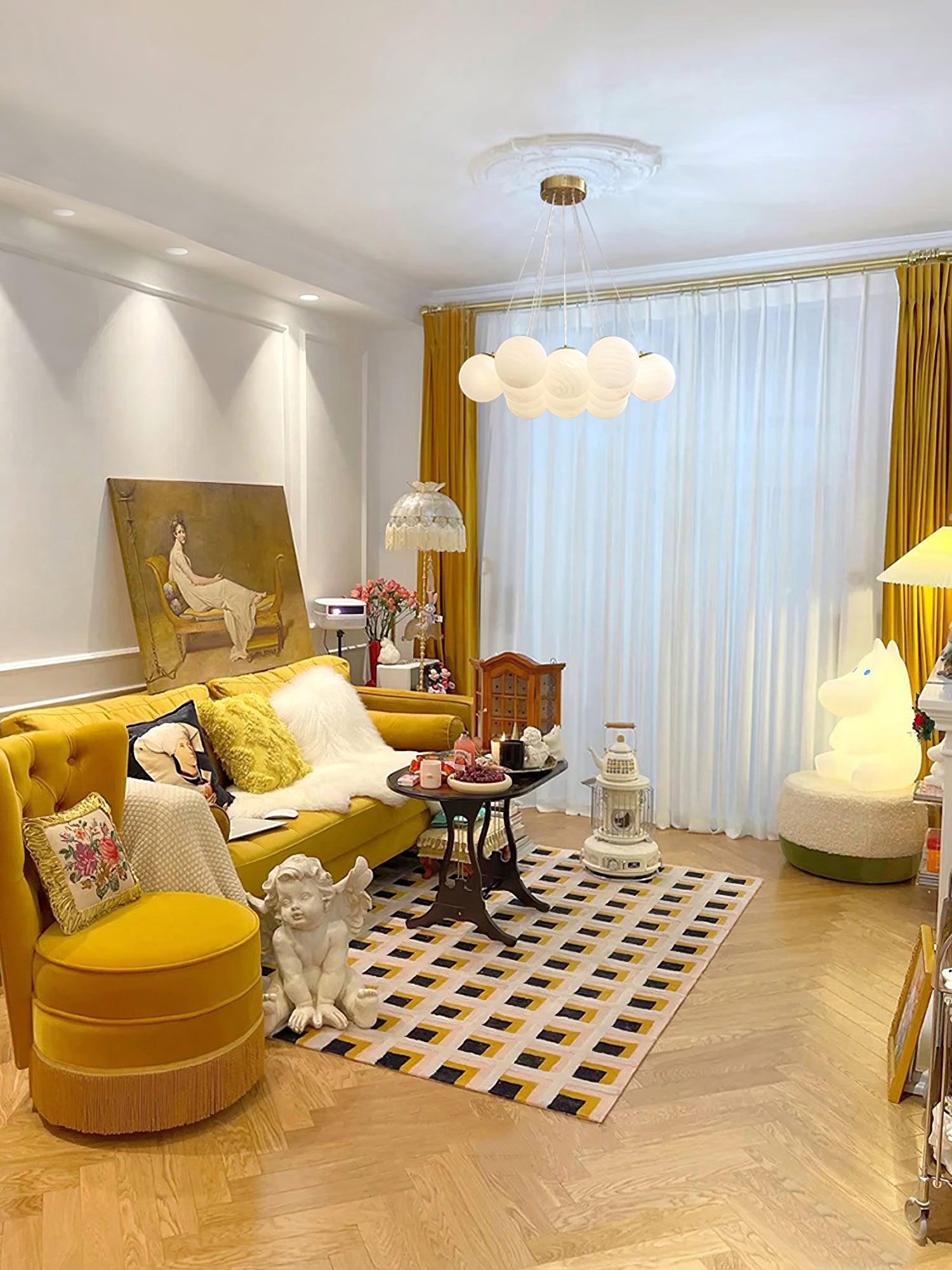 Glass Cluster Chandelier - Blowlighting