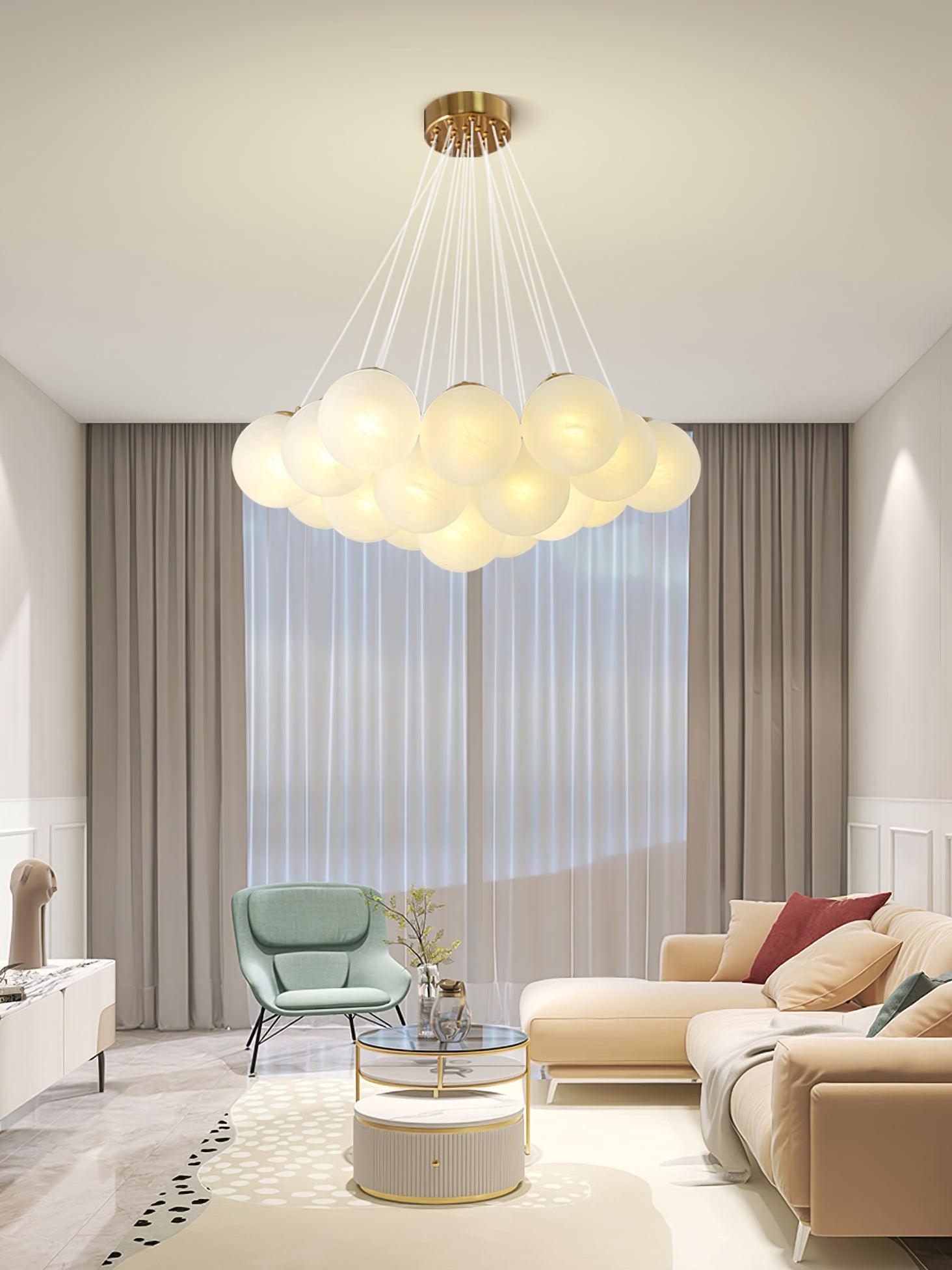 Lustra Kronleuchter Glas Cluster Mattglas-Letslighting