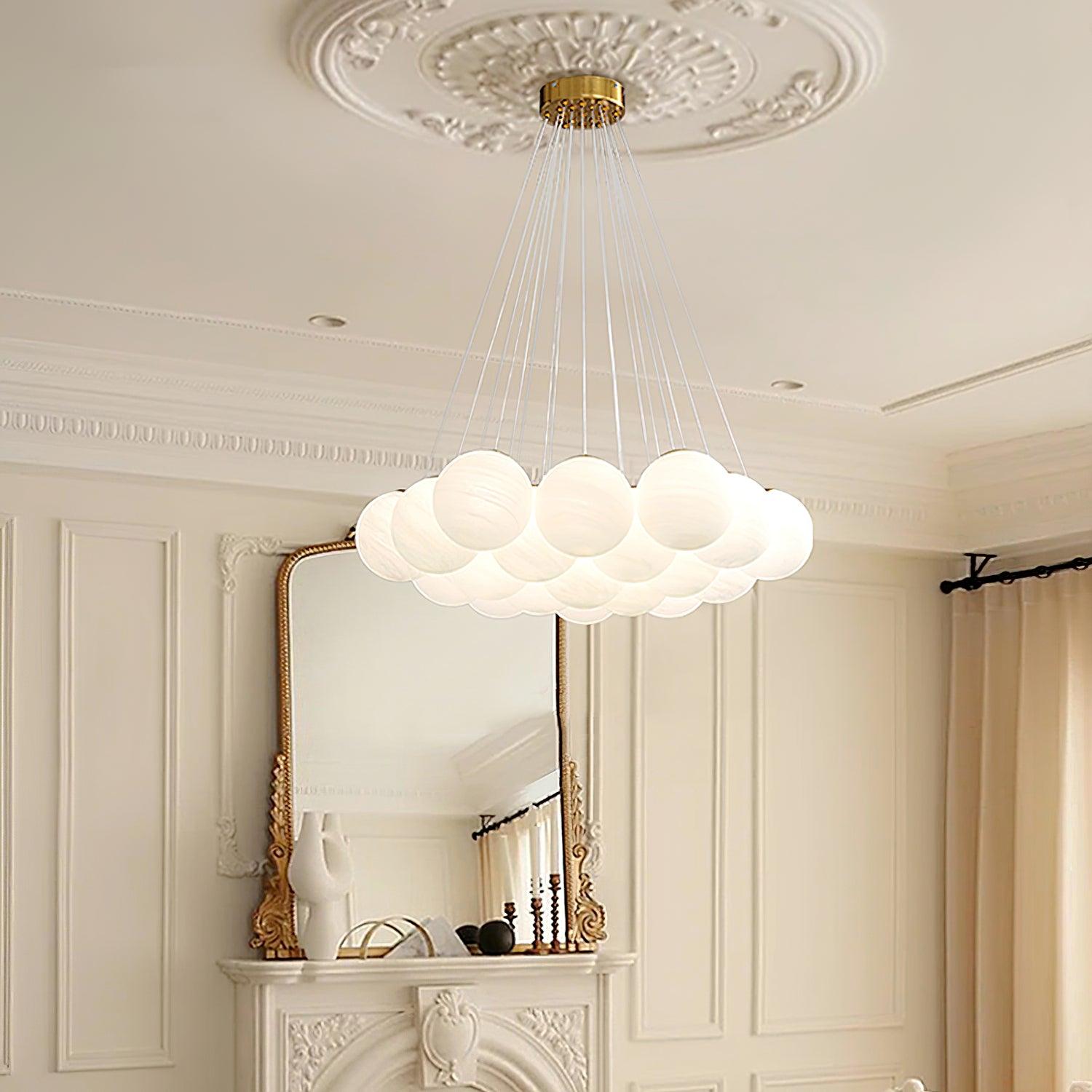 Lustra Kronleuchter Glas Cluster Mattglas-Letslighting