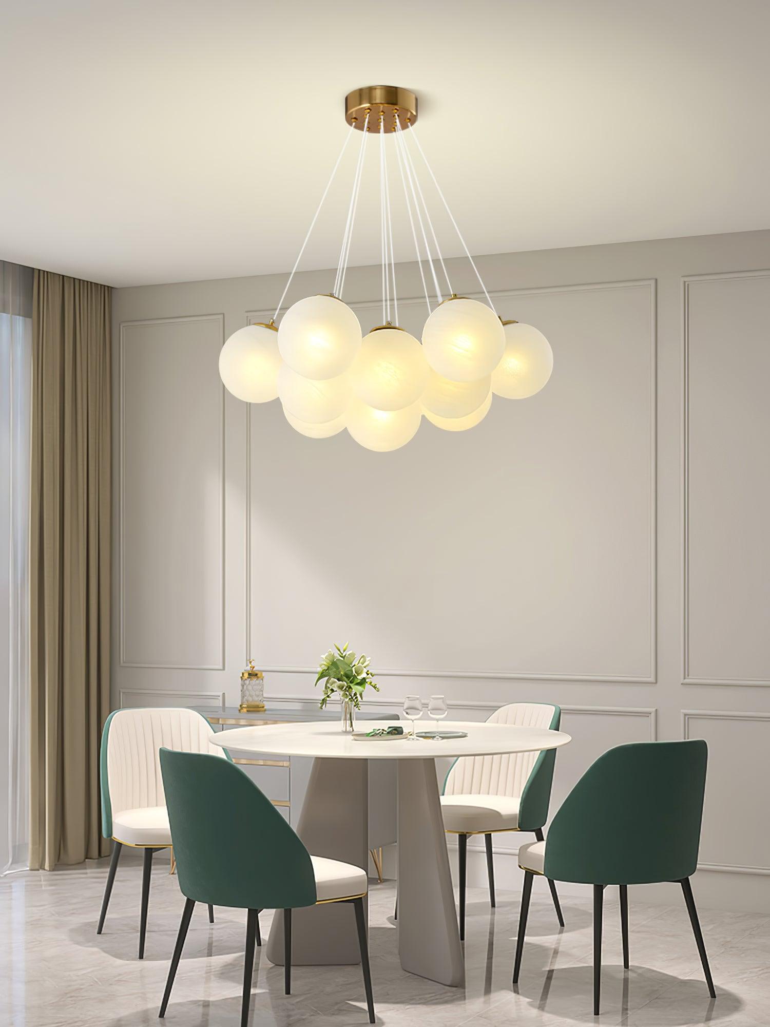 Lustra Kronleuchter Glas Cluster Mattglas-Letslighting