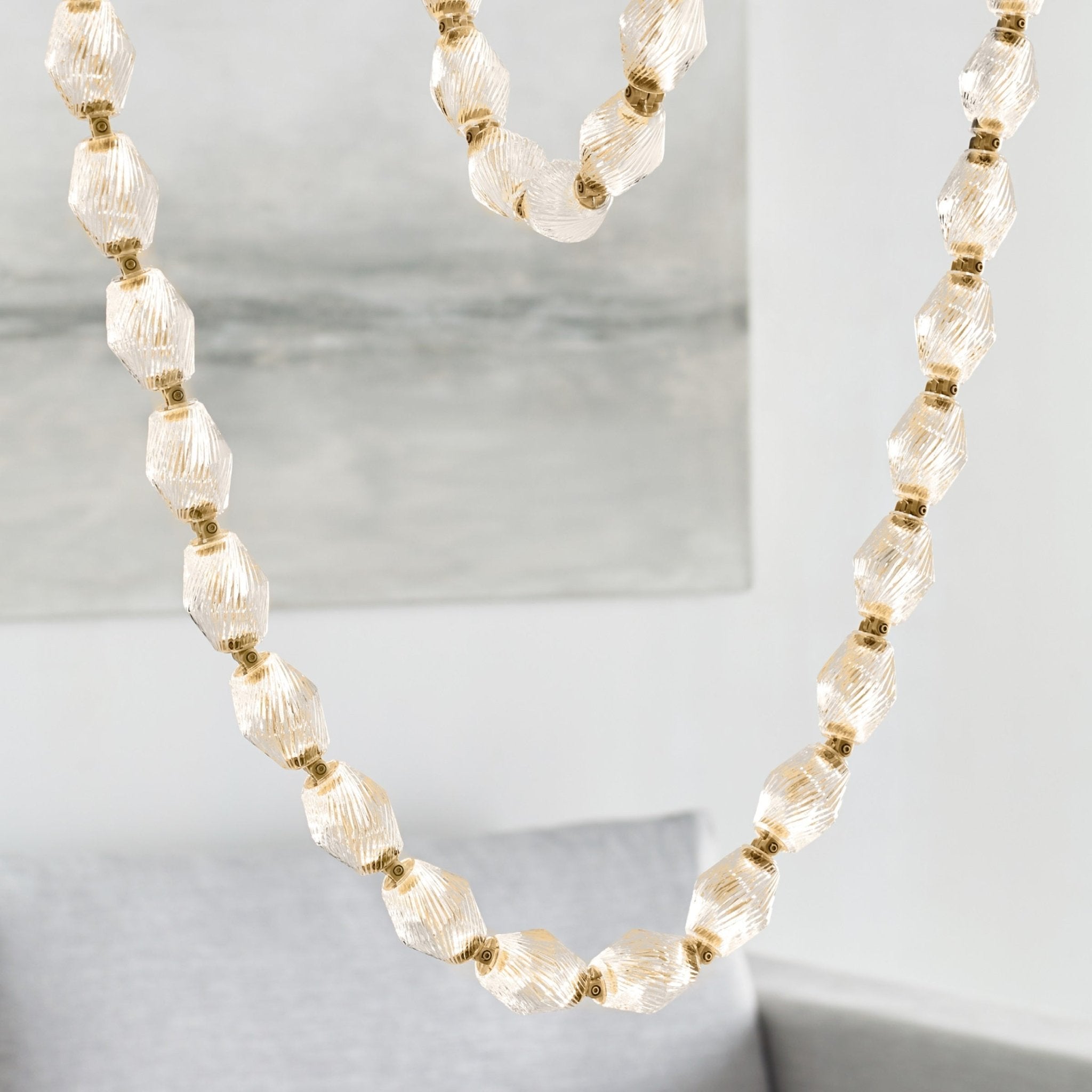 Pearlene Moderner Glas-Kronleuchter-Letslighting