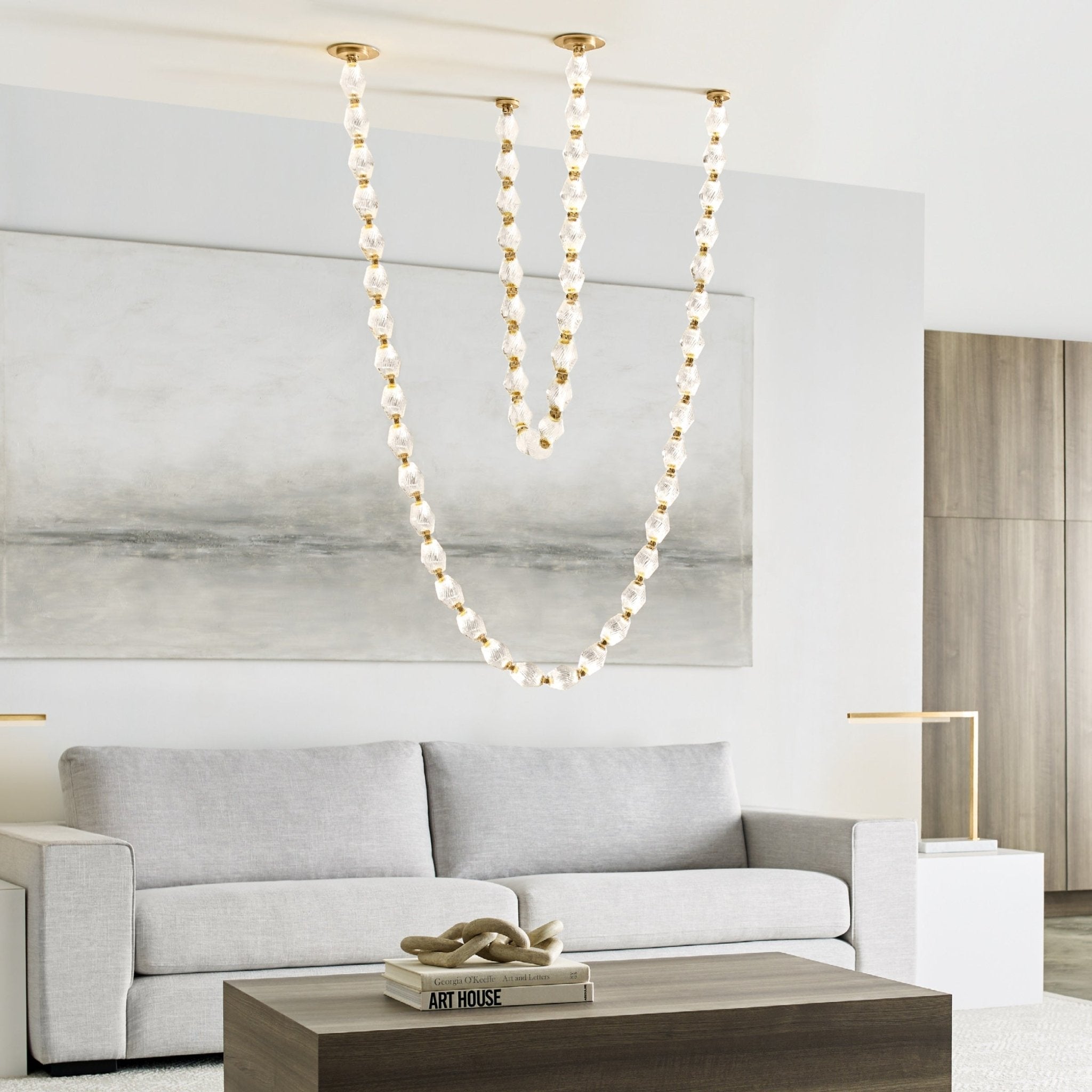Pearlene Moderner Glas-Kronleuchter-Letslighting