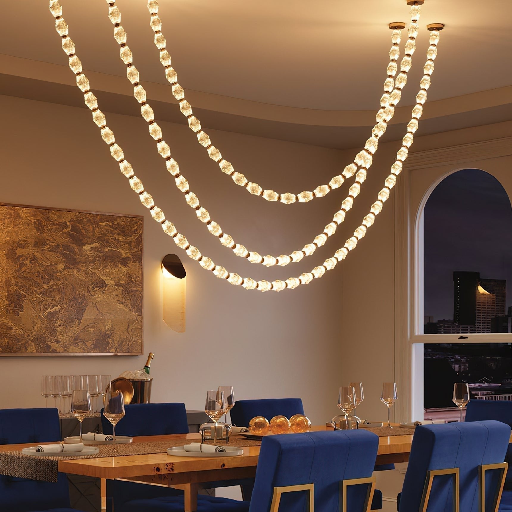 Pearlene Moderner Glas-Kronleuchter-Letslighting