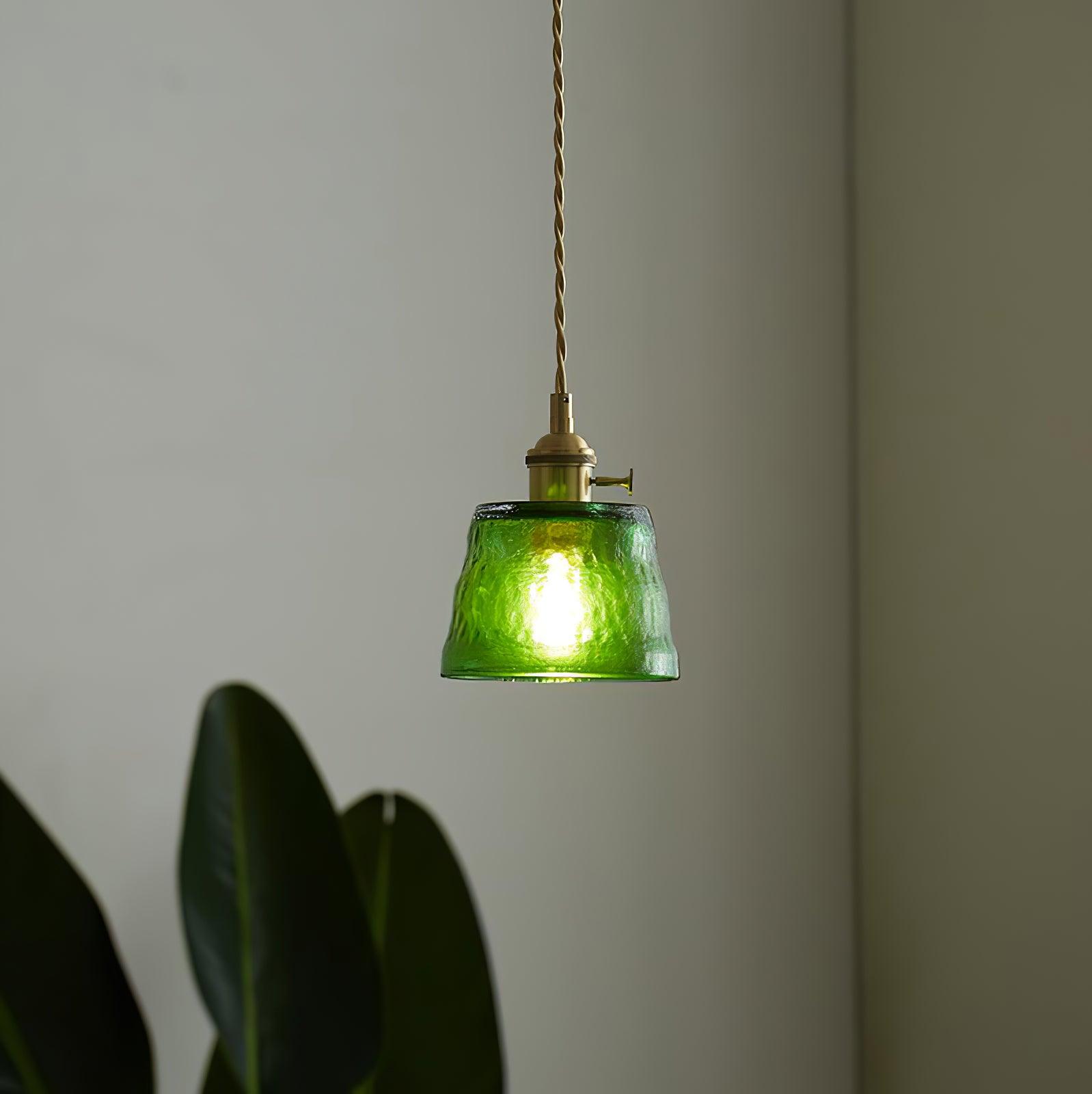 Lustra Pendelleuchte Kupferglas für Esszimmer-Letslighting