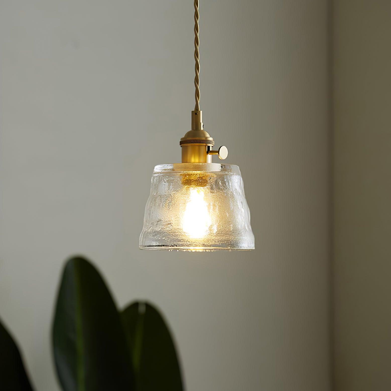 Lustra Pendelleuchte Kupferglas für Esszimmer-Letslighting