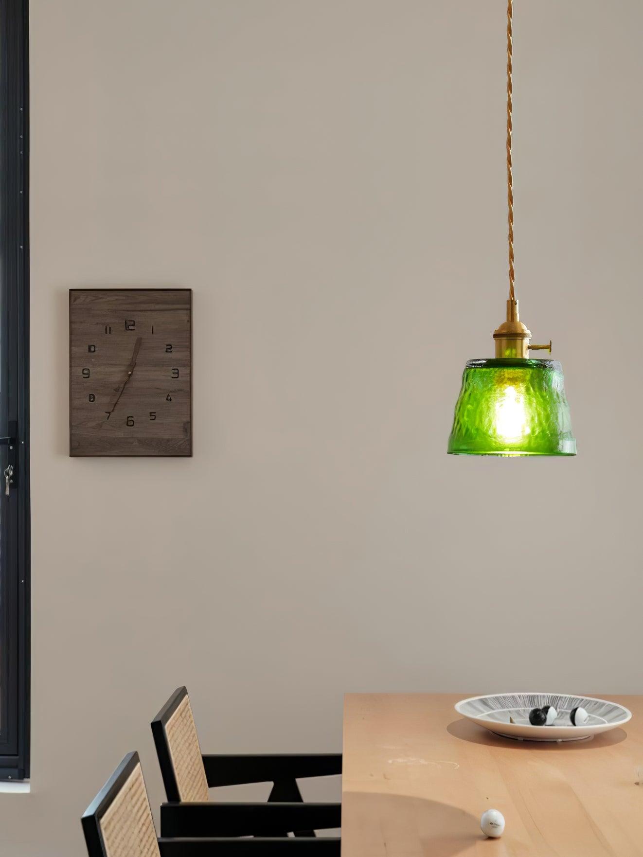 Lustra Pendelleuchte Kupferglas für Esszimmer-Letslighting