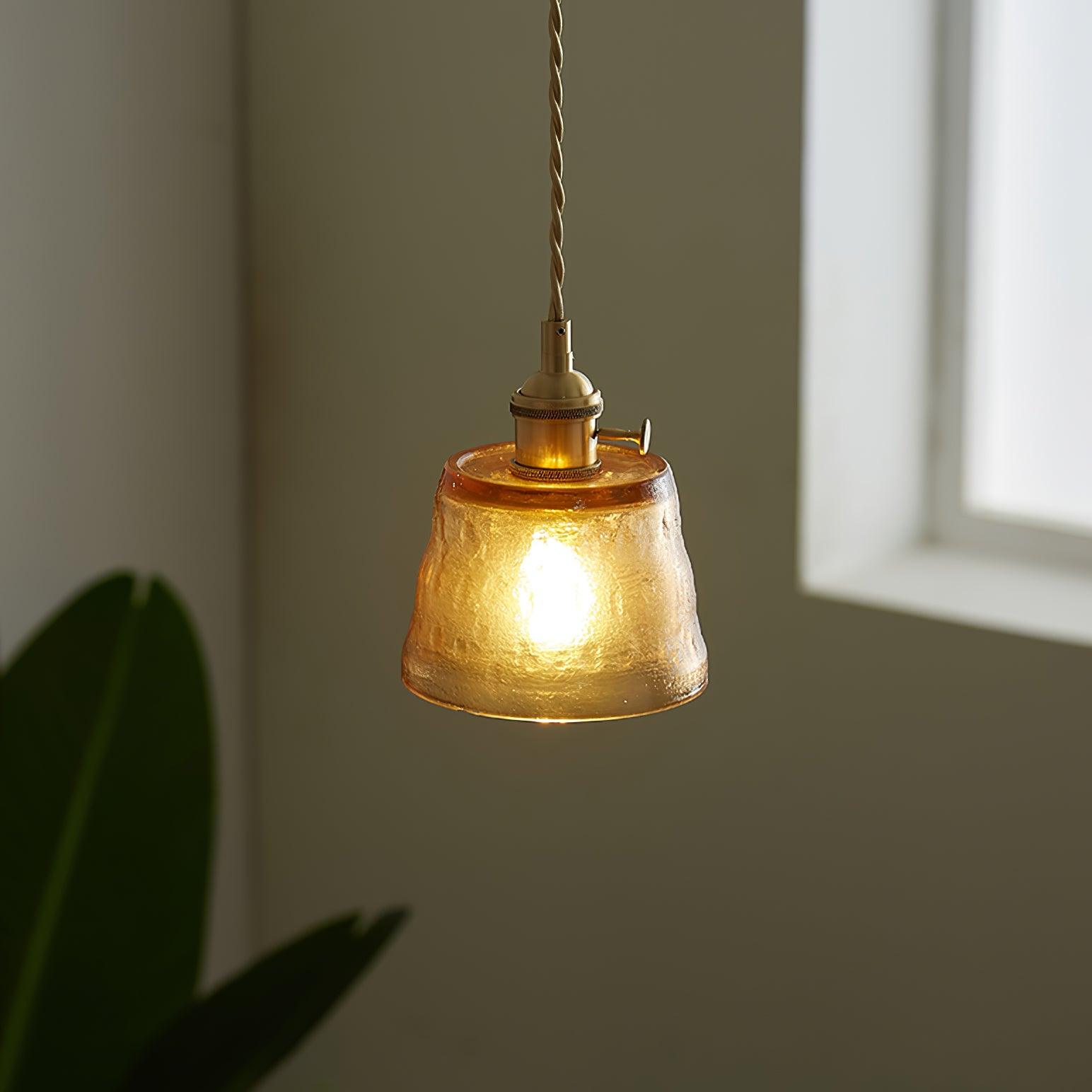 Lustra Pendelleuchte Kupferglas für Esszimmer-Letslighting