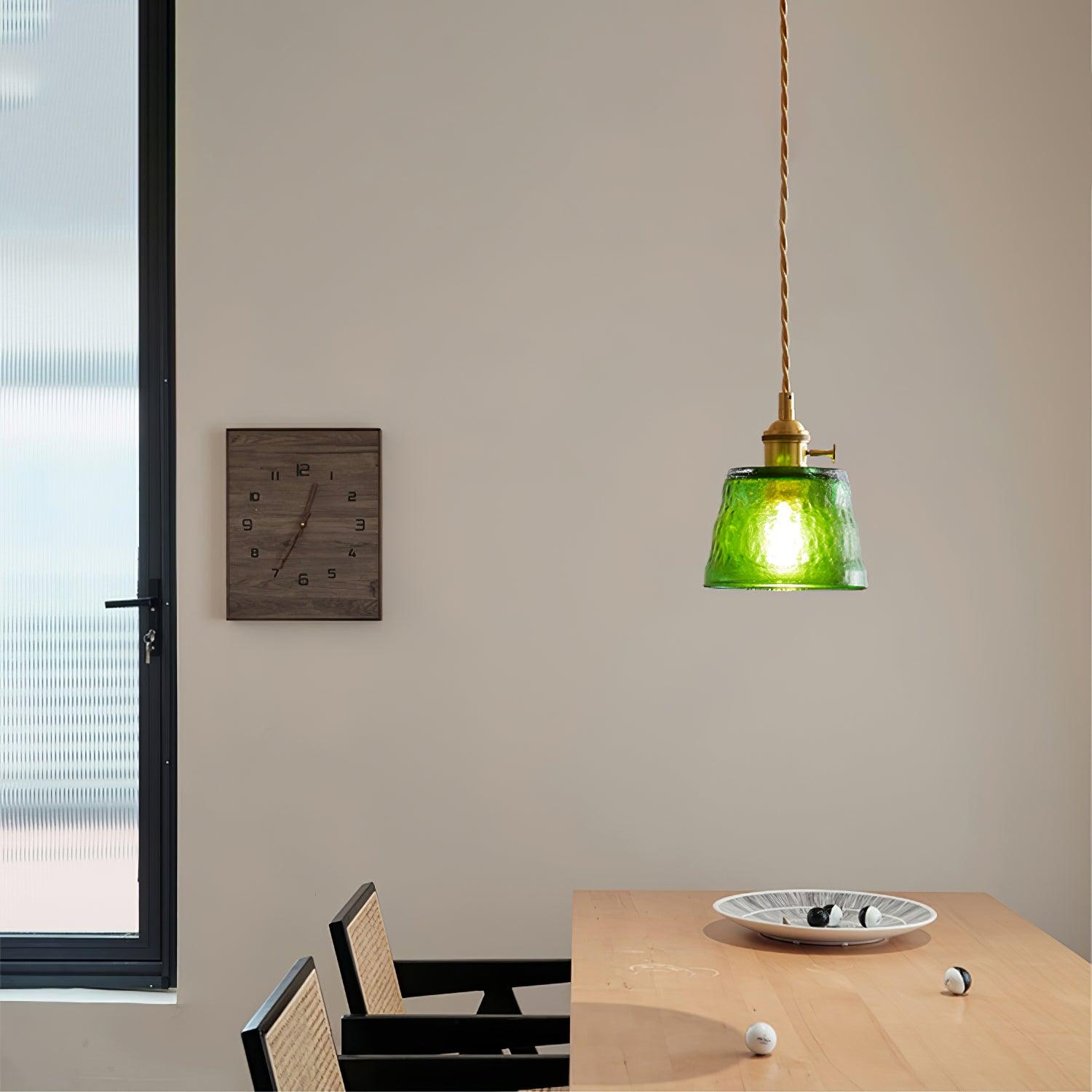 Lustra Pendelleuchte Kupferglas für Esszimmer-Letslighting