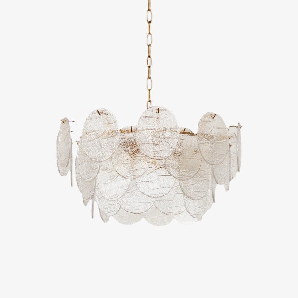 Lustra Kronleuchter Glasscheibe Gold-Letslighting