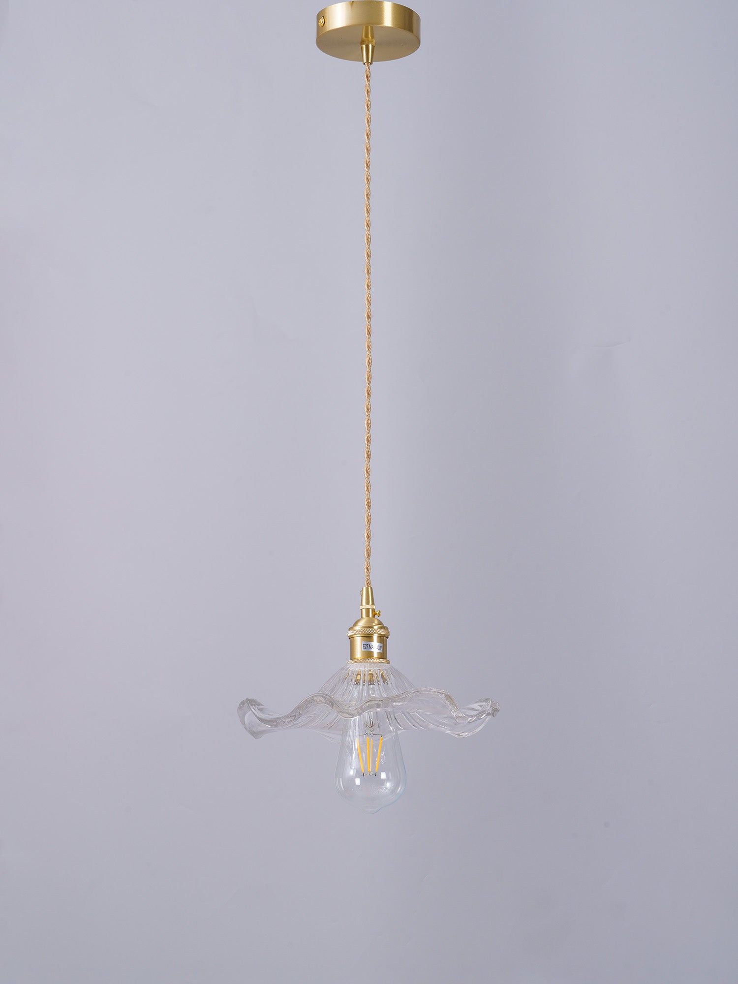 Glass Hibiscus Flower Pendant Light - Blowlighting