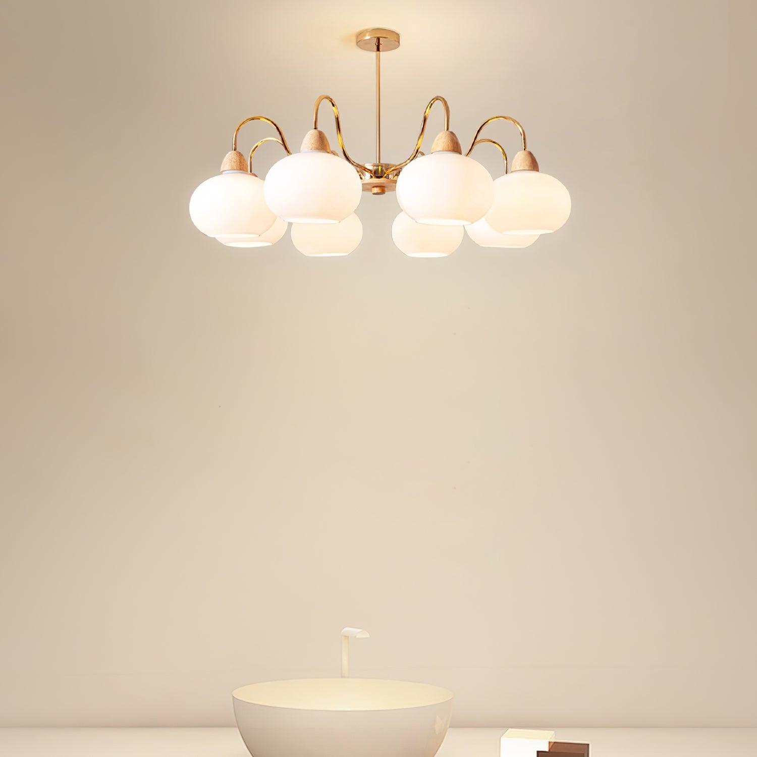 Zevena Eleganter Glas-Kronleuchter-Letslighting