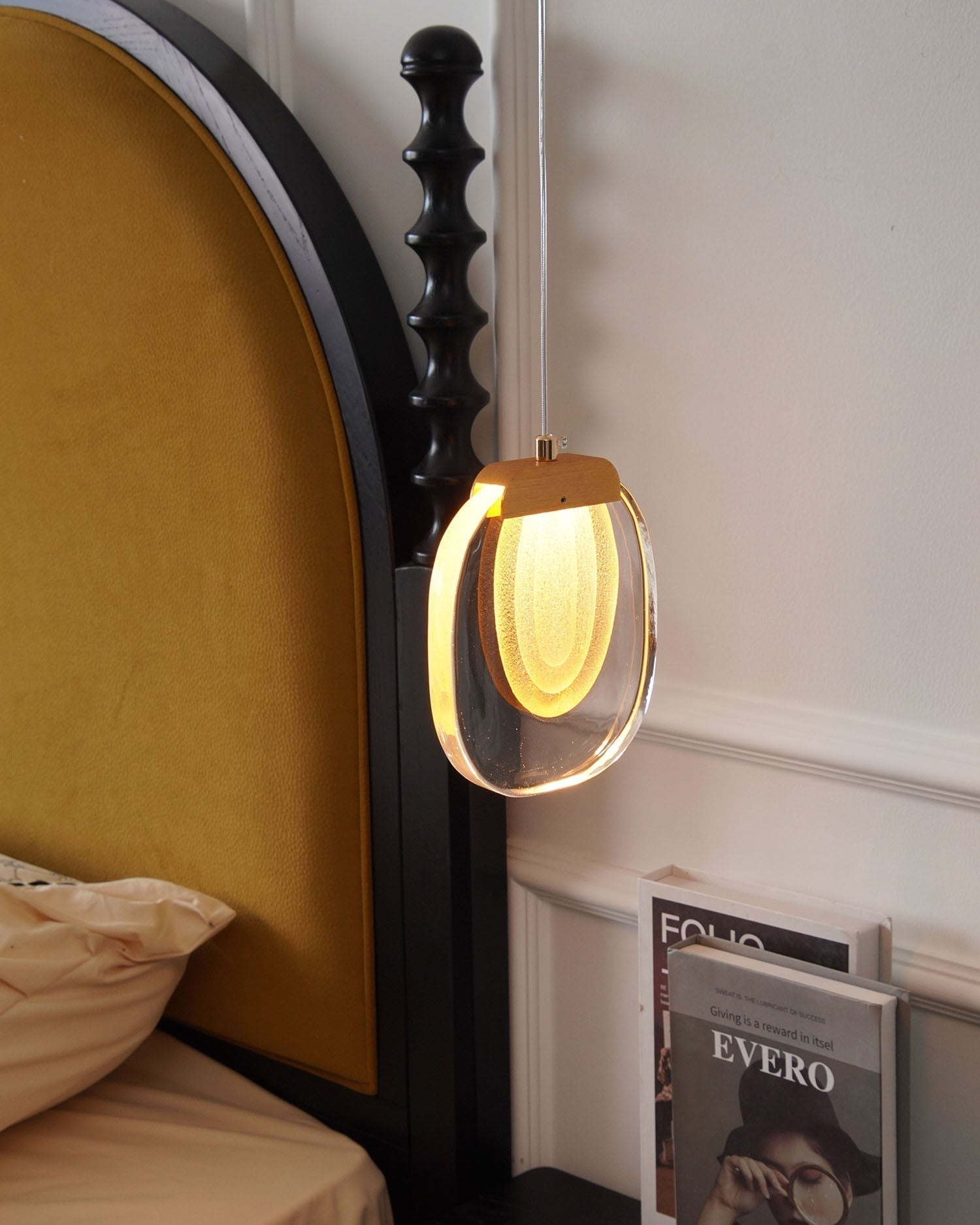 Avesia Minimalist Glass Pendant Light Staircase - Letslighting