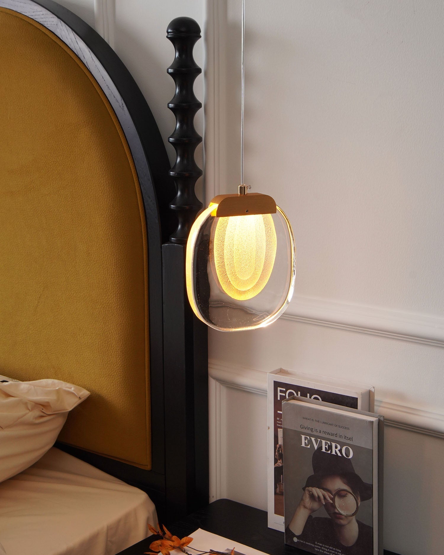 Avesia Minimalist Glass Pendant Light Staircase - Letslighting